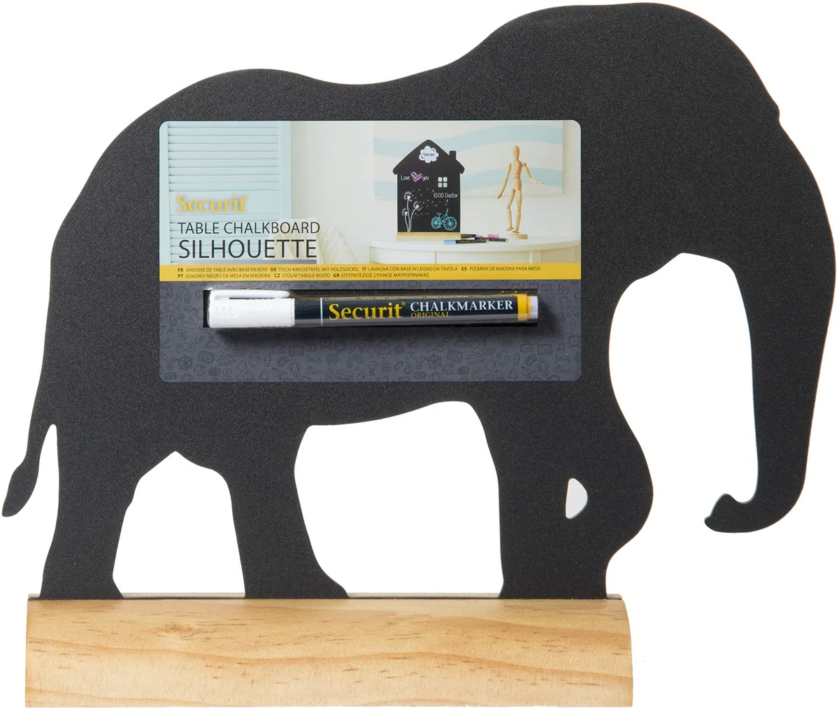 Securit FBT-Elephant - Pizarra (25 x 33 cm), diseño de Elefante