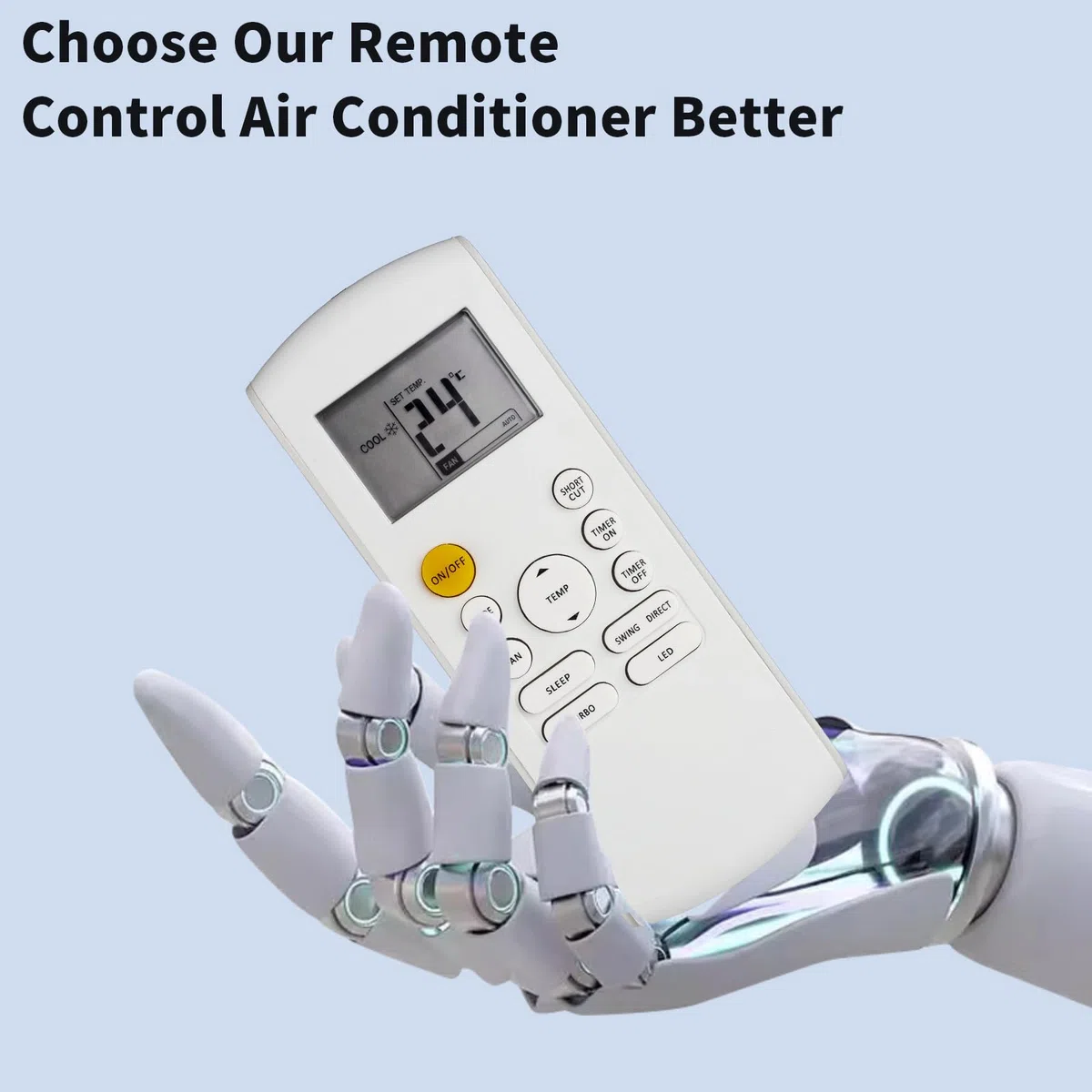 RG57B1/BGE Mando a Distancia Compatible con Media AC Aire Acondicionado RG57B/BGE RG57B1/BGE RG57B2/BGERG57A6/BGEF RG57D/BGE Sustitución Controlador