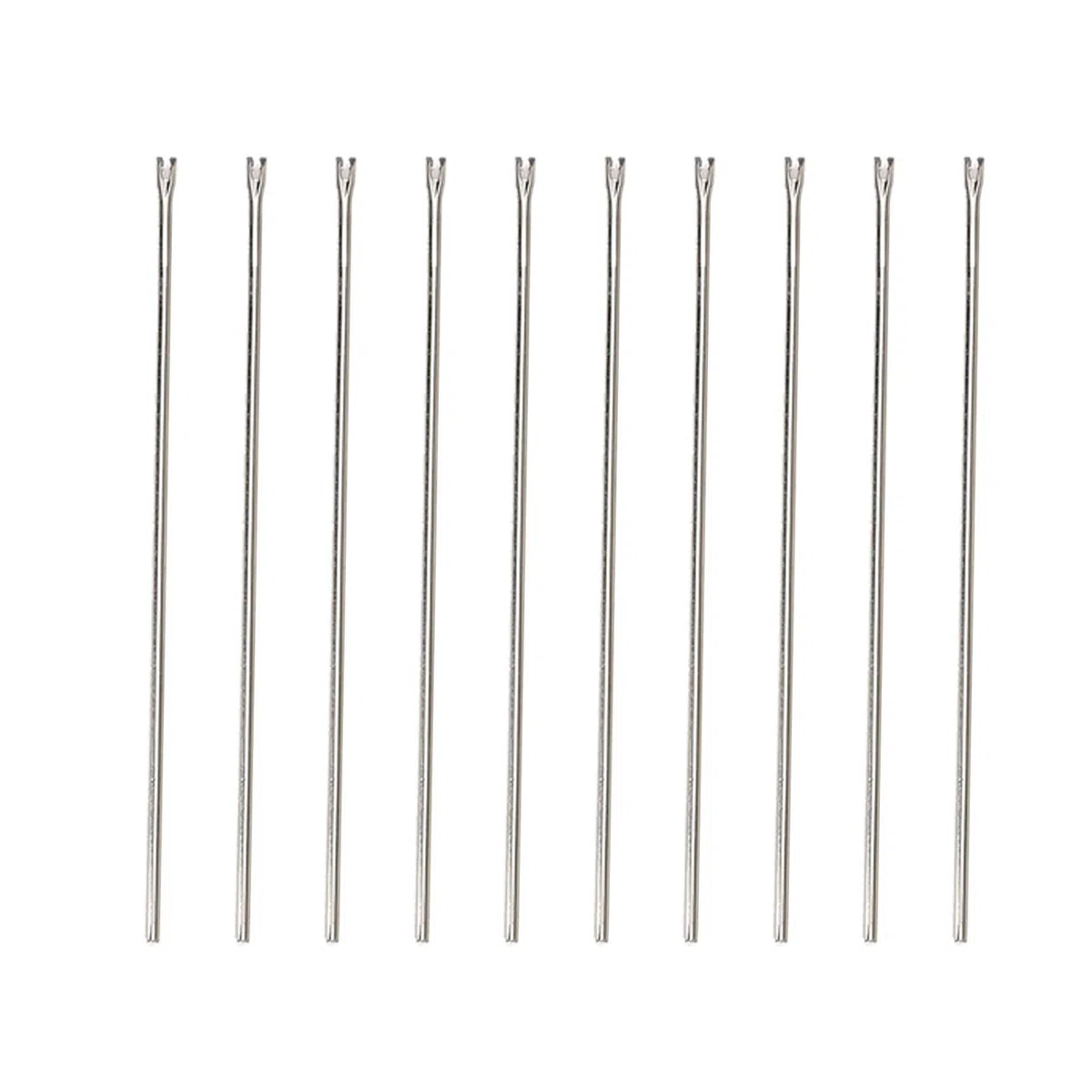 Generic 10 Agujas de Acero Inoxidable para Enraizar el Pelo de Muñeca, Herramienta de Repuesto para Hacer Pelucas, Aguja para Pelo de Muñeca (0,8 mm)