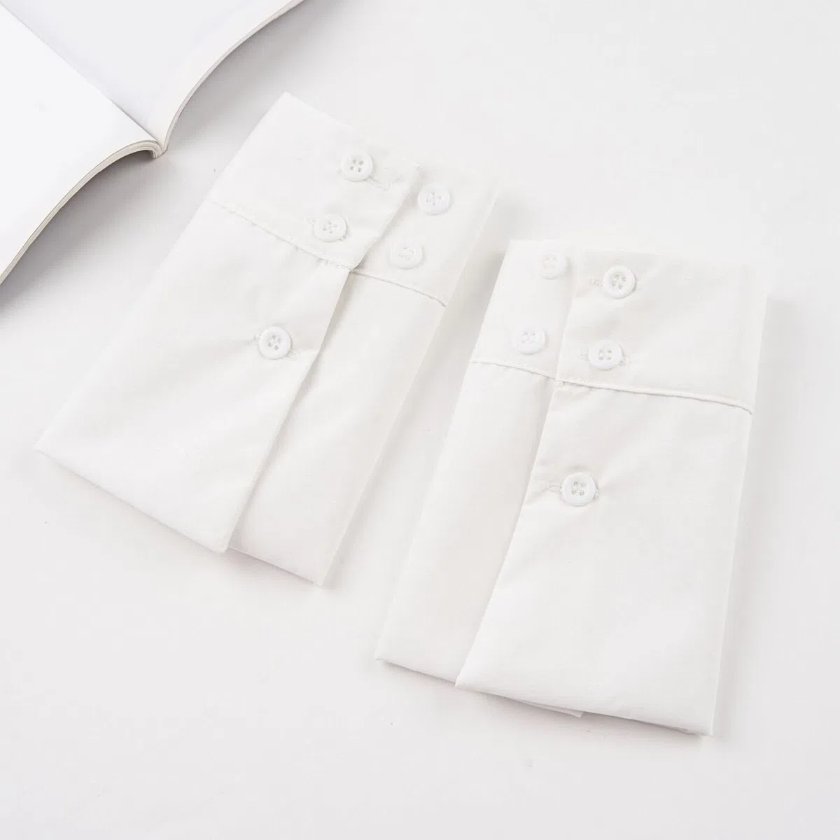 Muñequera falsa simple, media camisa, blusa, puños, accesorios versátiles, puños desmontables, puños blancos