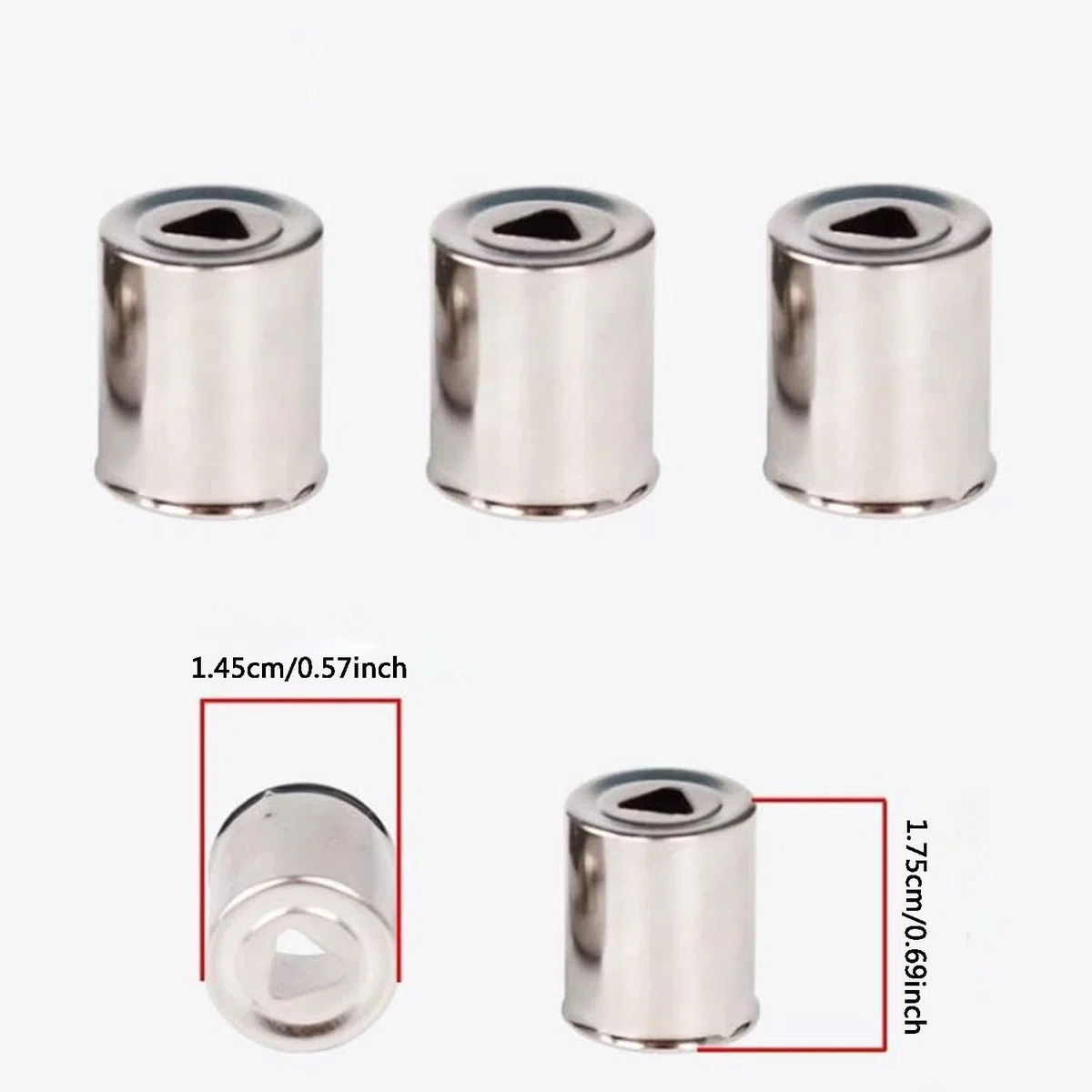 MEISO 5 tapones para horno microondas con magnetrón, repuesto para horno microondas, piezas de reparación, piezas de horno para oficina y restaurante (gris, 17,5 x 14,5 mm)