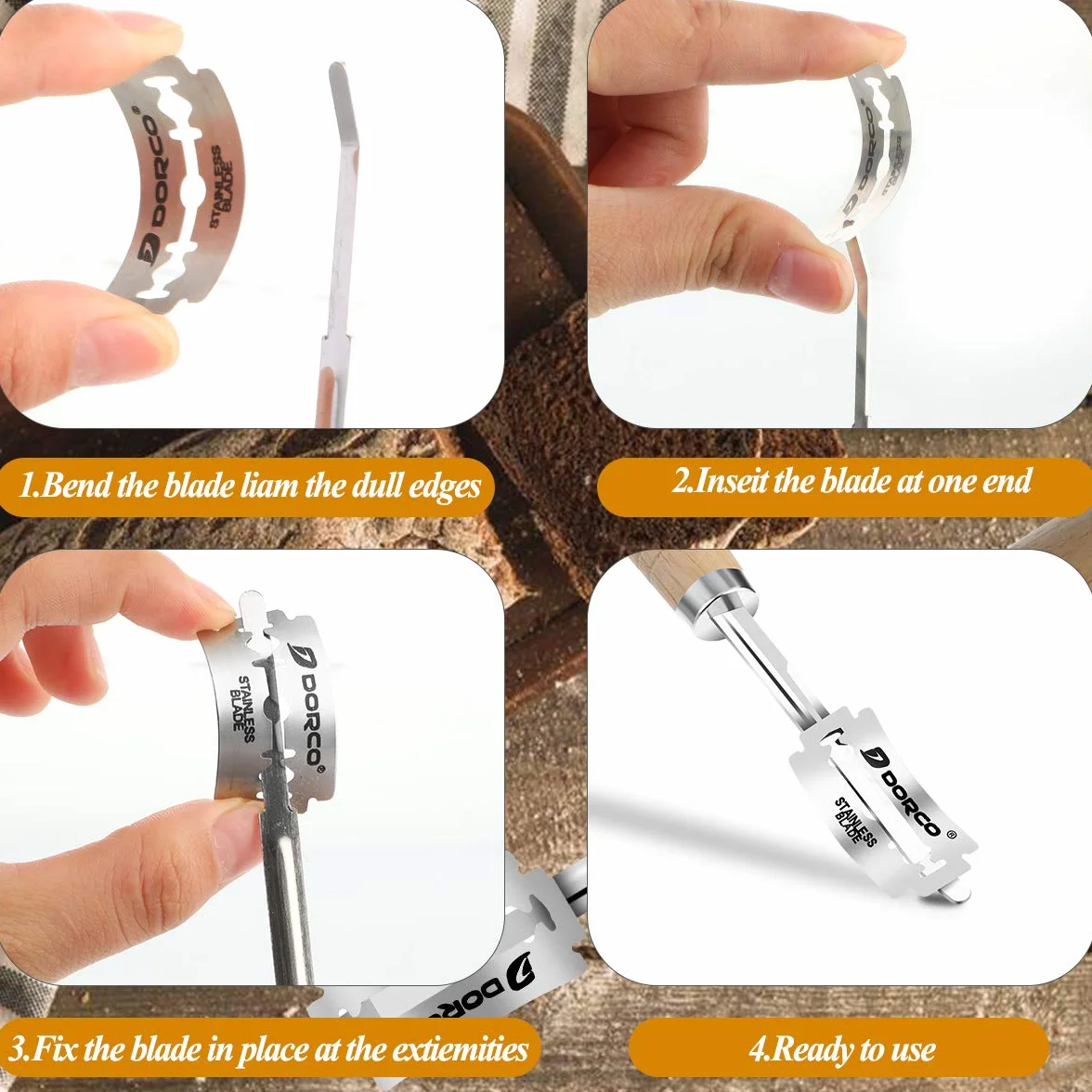 Litthing 6pcs Herramienta de Corte de Pan Cuchillo de Masa Cuchillo multiusos para cortar masa y pan Herramienta de cocina para pasta, pizza, postres y repostería, 18,5 x 3 cm
