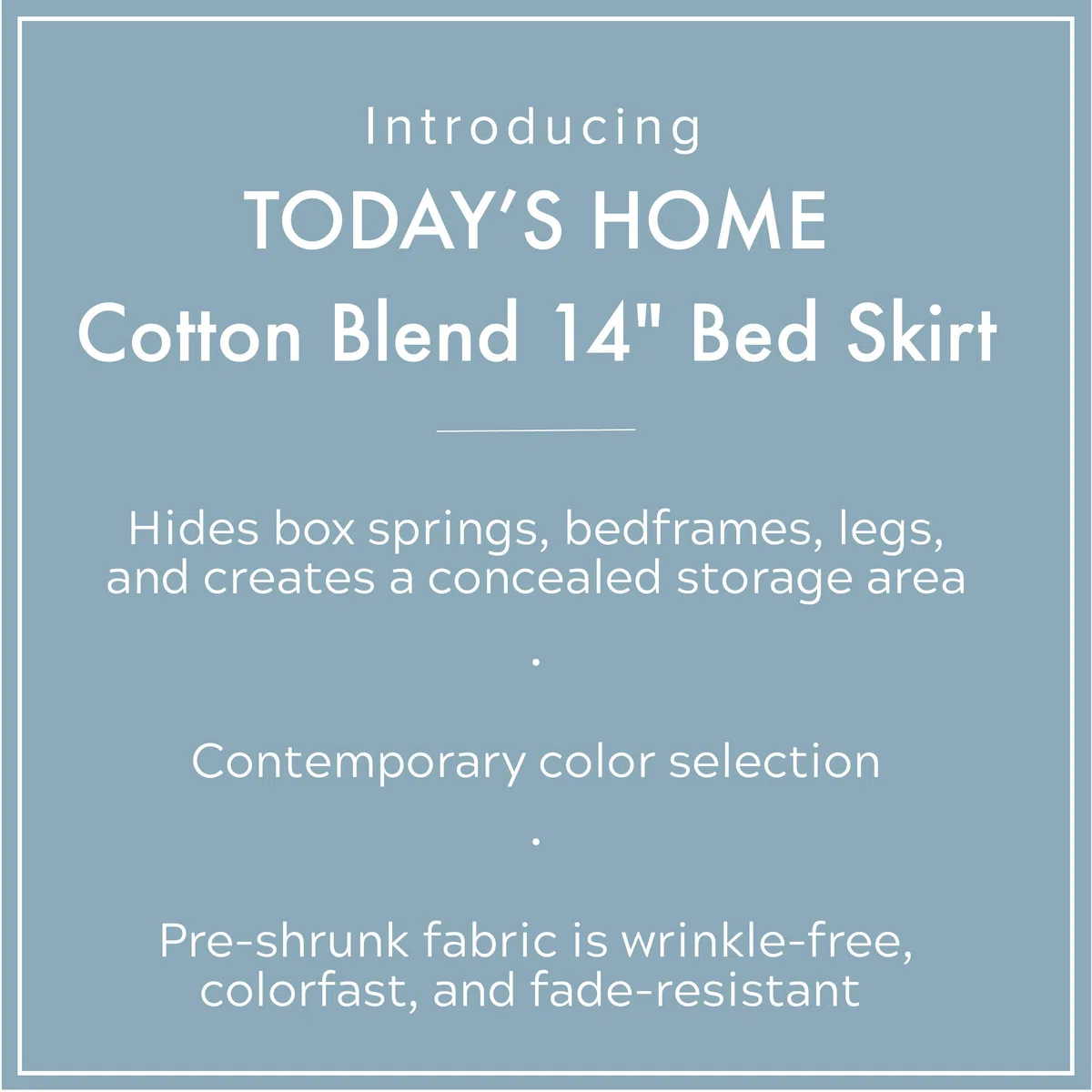 TodaysHome Basic Cotton Rich Tailored Sham with 2" Flange 2