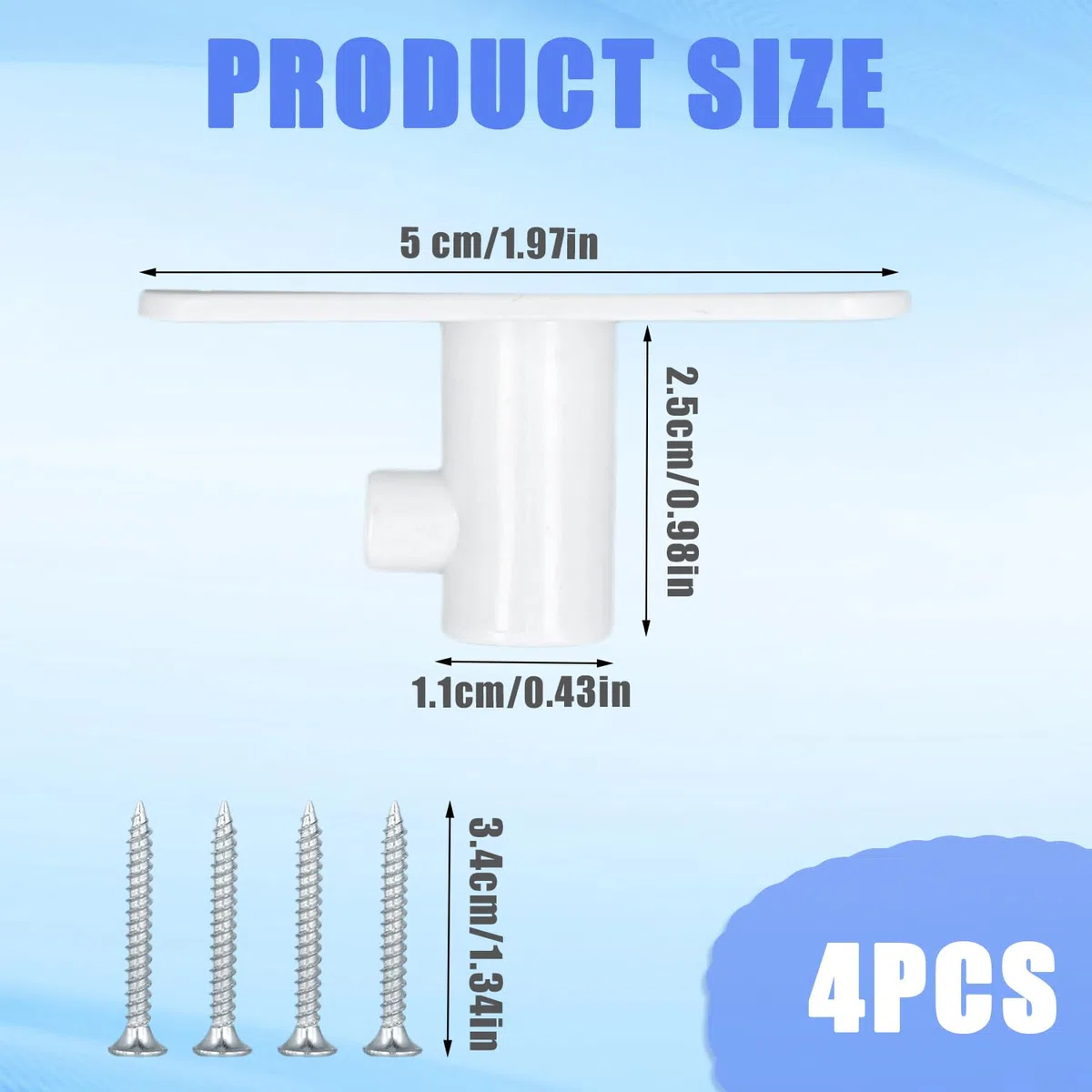 PEUTIER 4 Piezas Soportes para Accesorios de Batidora, Universal para Almacenamiento Compatible con Accesorios para Batidora para Batidor Plano Batidor de Borde Flexible (Blanco)