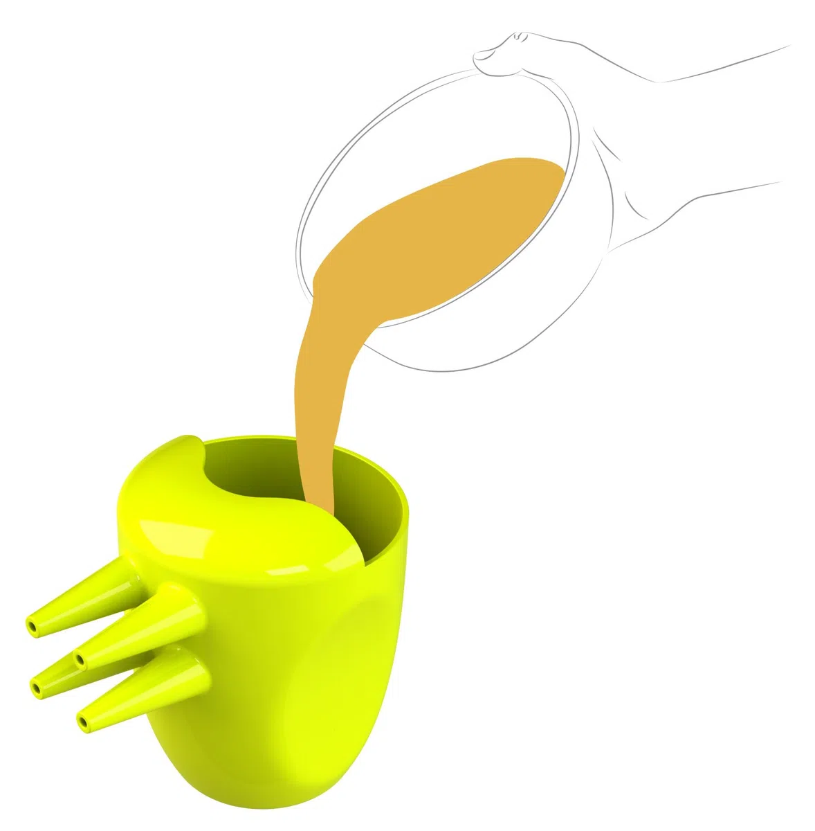 IBILI Egg Thread Funnel, Green, 12 x 10 x 12 cm