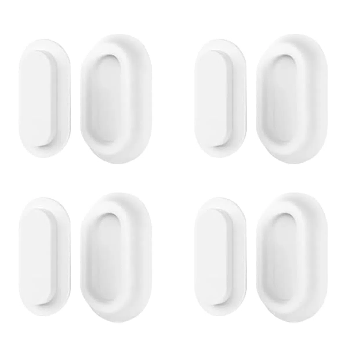 4 Piezas Soporte Mando Pared Silicona Organizador Mando a Distancia Soporte de Control Remoto Magnético Sin Agujeros de Perforación Soportes de Pared Adhesivo Fuerte, para el Hogar, Escuela (Blanco)