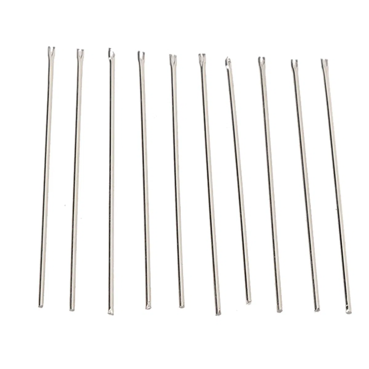 Generic 10 Agujas de Acero Inoxidable para Enraizar el Pelo de Muñeca, Herramienta de Repuesto para Hacer Pelucas, Aguja para Pelo de Muñeca (0,8 mm)