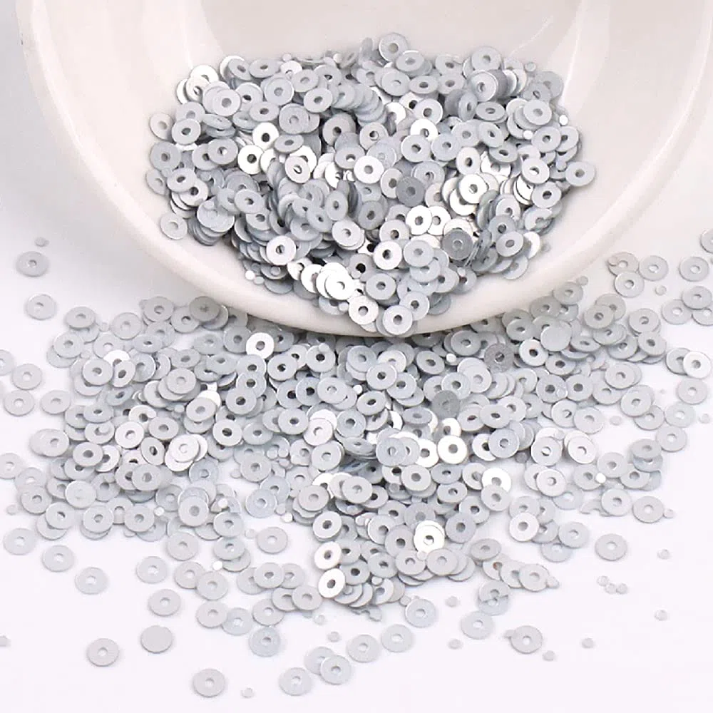 3000 unidades de lentejuelas para manualidades con lentejuelas sueltas con lentejuelas iridiscentes para manualidades, fabricación de costura, pegar, enhebrar, brillantes y decorativas, bodas de 3 mm