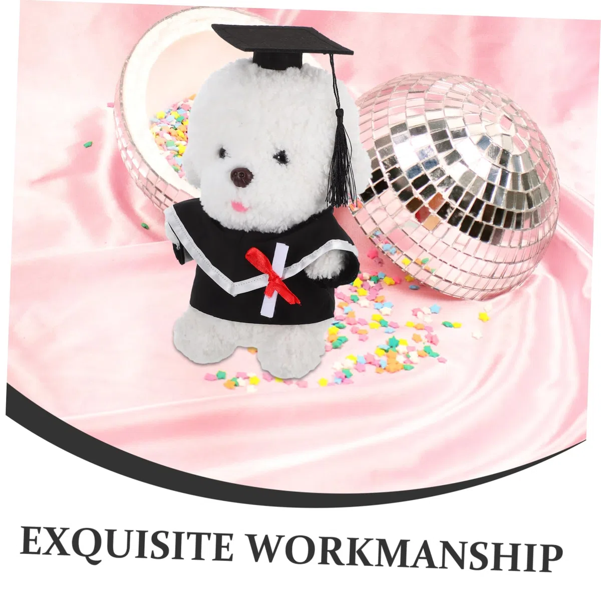 Homoyoyo 1juego De Gato De Graduación De Peluche y Gorro Traje De para y Sesiones De Diploma