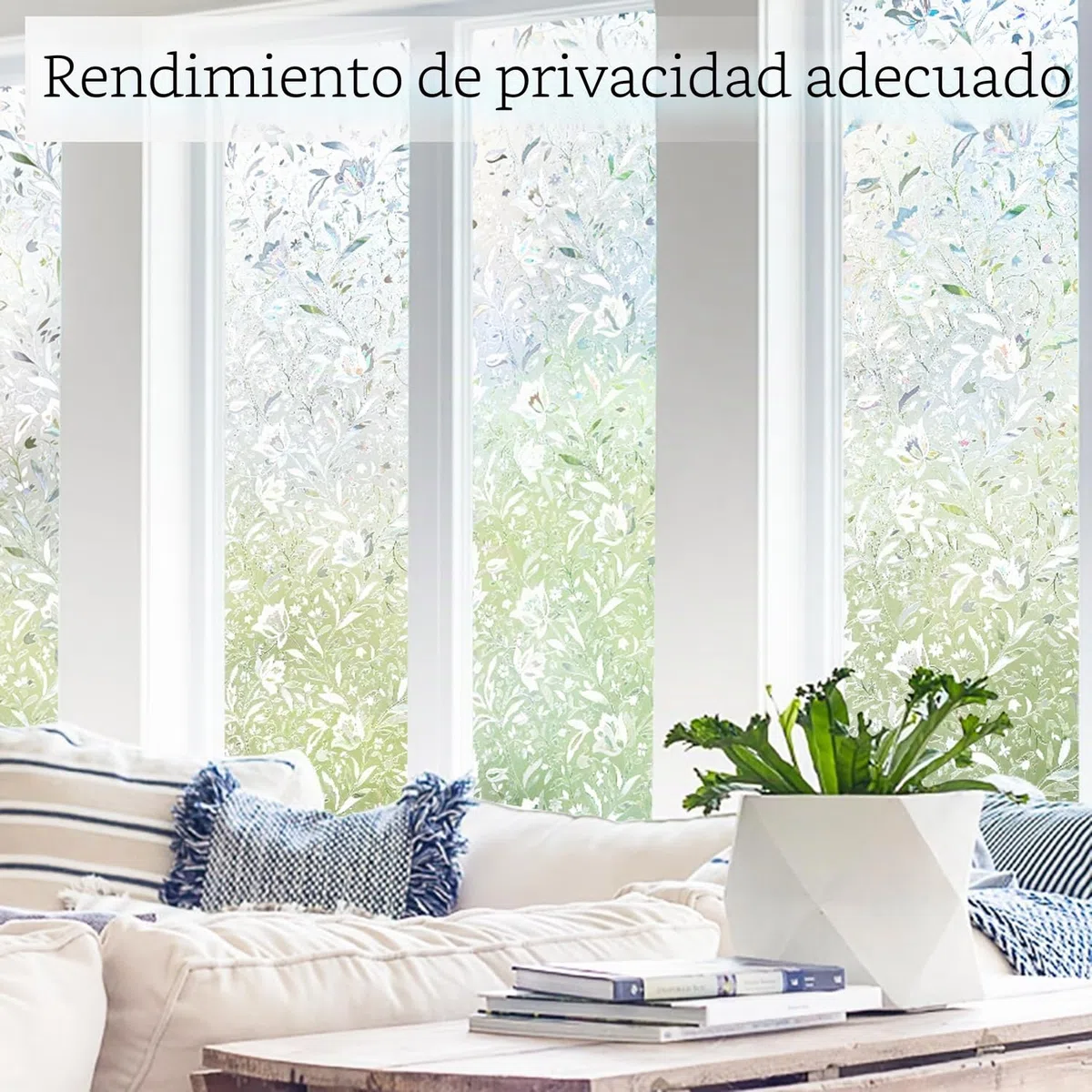 KROMAPOLIS Vinilo para Cristal - Vinilo Ventana privacidad Window Film Ventana privacidad adherencia estática para Ventanas, no Adhesiva, sin Pegamento - 44,5X200CM