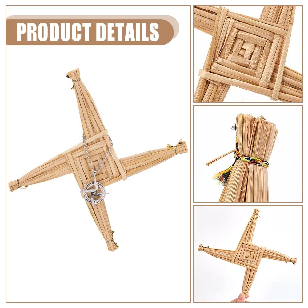 nbeads 3 Piezas 2 Estilos Santa Brigida Cruces Acero Inoxidable Colgante Con Cruz Irlanda De Santa Bégida Irlanda Para Colgar En La Pared Cruces Para Bendiciones Irlandas Regalo