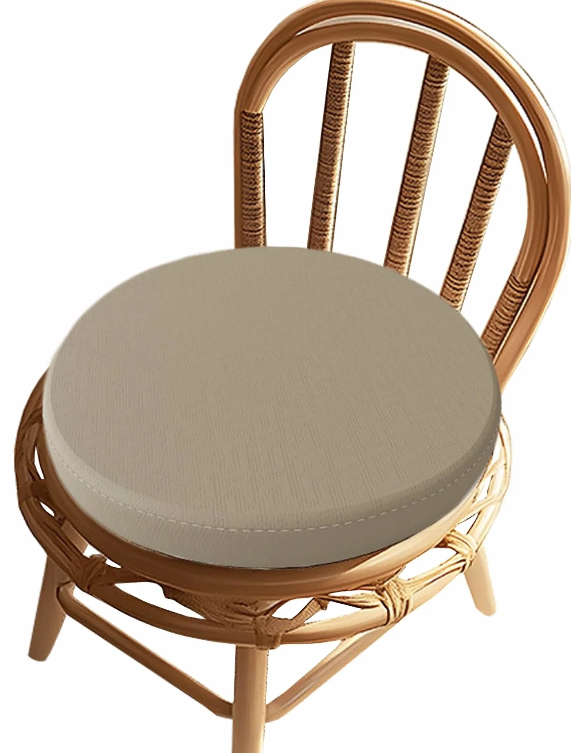 uyeoco Cojín Redondo Impermeable para Silla de jardín, 30/35/40cm de 4.5cm Grosor, Espuma de Memoria Cojín de Asiento para Interiores y Exteriores, Patio, césped(S2,Diameter 35x4.5cm Thick)