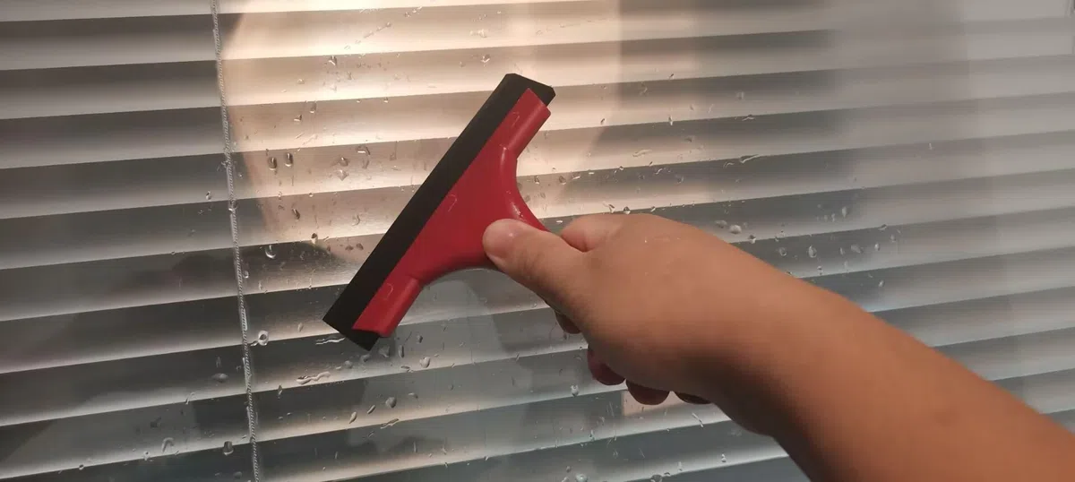 CYBERNOVA 2pcs Rascador de Goma Multiusos con escobilla para Eliminar Agua y Nieve de Ventanas, duchas, Coches, Puertas y Cristales