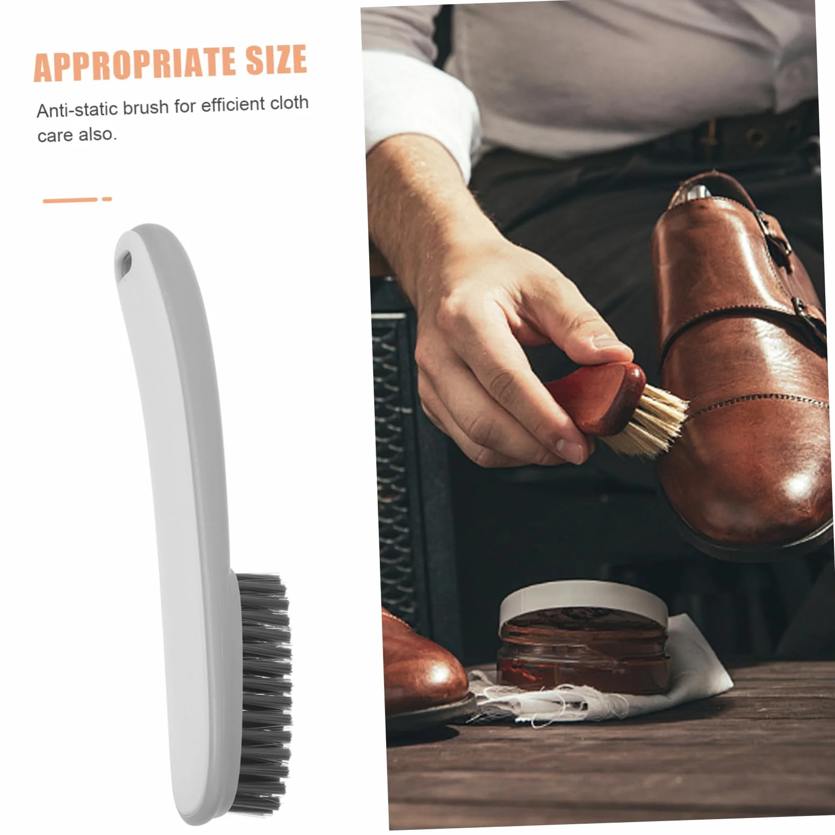 Hemobllo Cepillo Adecuado para Limpieza Delicada de Limpieza Doméstico Cerdas Suaves de Nylon y Mango Ergonómico de Abs para Lavado de Ropa y Zapatos en Bañeras y Prendas