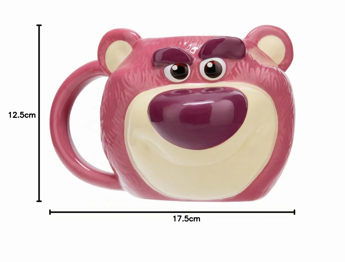 Paladone Taza de cerámica Lotso Huggin Bear de 680 ml, con licencia oficial de Disney Toy Story, ideal para té, chocolate caliente y más. Un regalo para los fans de la cultura pop.