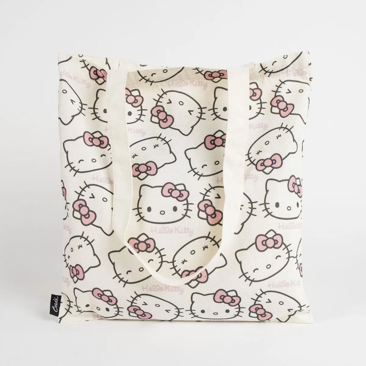 Bolsa Shopping Hello Kitty Ligera y Práctica - Bolsa de Tela Para Compras con Diseño de Hello Kitty, Reutilizable y Cómoda de Llevar