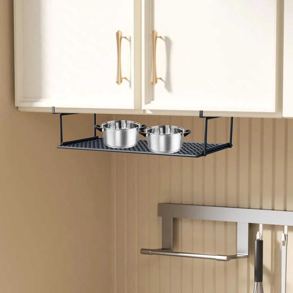 Cestas De Almacenamiento Debajo Del Estante - Almacenamiento Debajo Del Fregadero | Cesta De Almacenamiento Colgante Debajo Del Estante | Estante De Despensa Ajustable Para Lavandería, Cocina Despensa