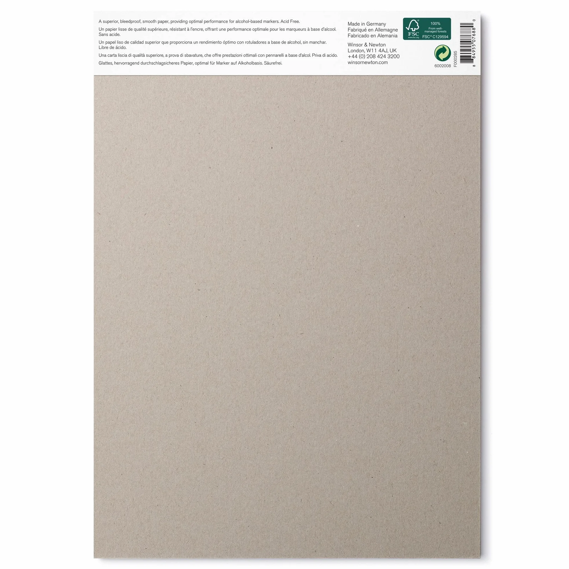 Winsor & Newton Bloc Papel rotuladores, Blanco, DIN A4