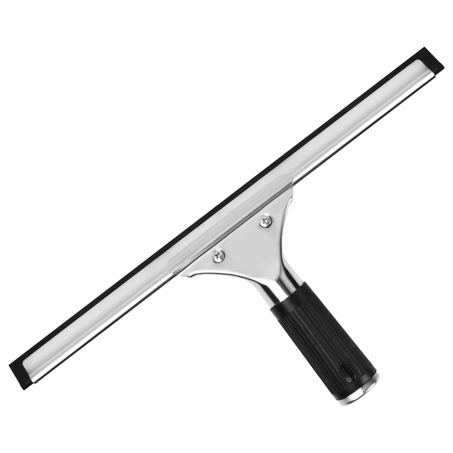 Escobillas de Goma Profesional, Rasqueta Limpiacristales Multiusos de 35cm, Rasqueta de Silicona para Ventana, Limpiacristales de Acero Inoxidable para Baño, Cristal, Puerta de Ducha