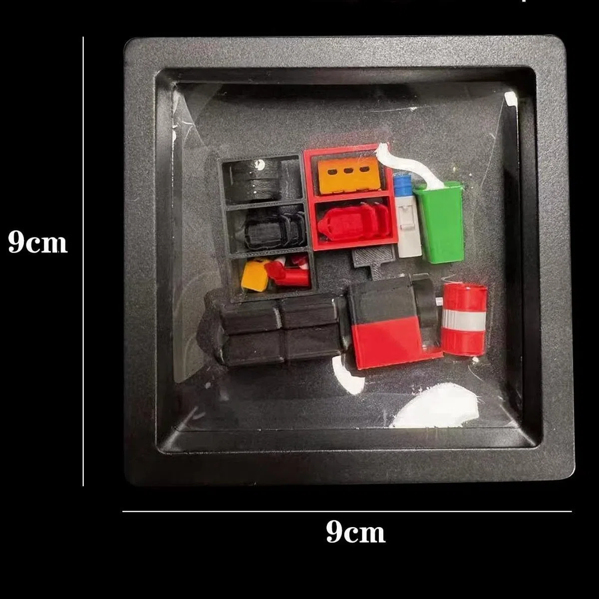 22 Piezas Herramientas de Taller en Miniatura Modelo de Herramientas Mecánicas en Resina Accesorio de Taller para Colección y Fotografía en Escala, 18 Piezas, Individual