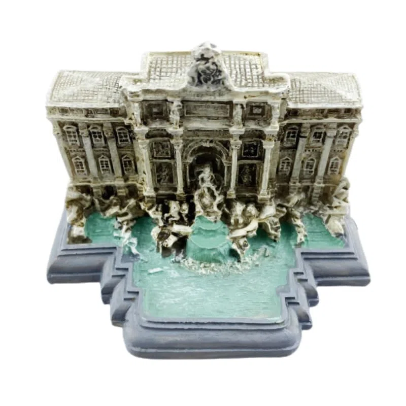 Fontana de Trevi, Roma, Italia, resina, artesanía, recuerdos, escritorio, coleccionable, adorno de mesa, edificios, decoración del hogar, accesorios de regalo