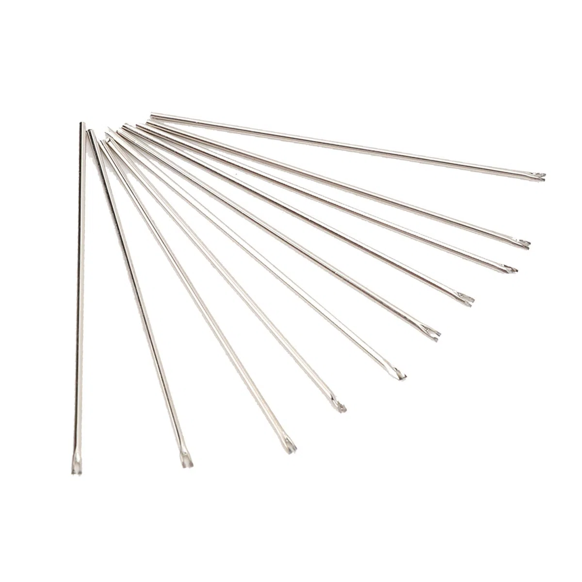 Generic 10 Agujas de Acero Inoxidable para Enraizar el Pelo de Muñeca, Herramienta de Repuesto para Hacer Pelucas, Aguja para Pelo de Muñeca (0,8 mm)