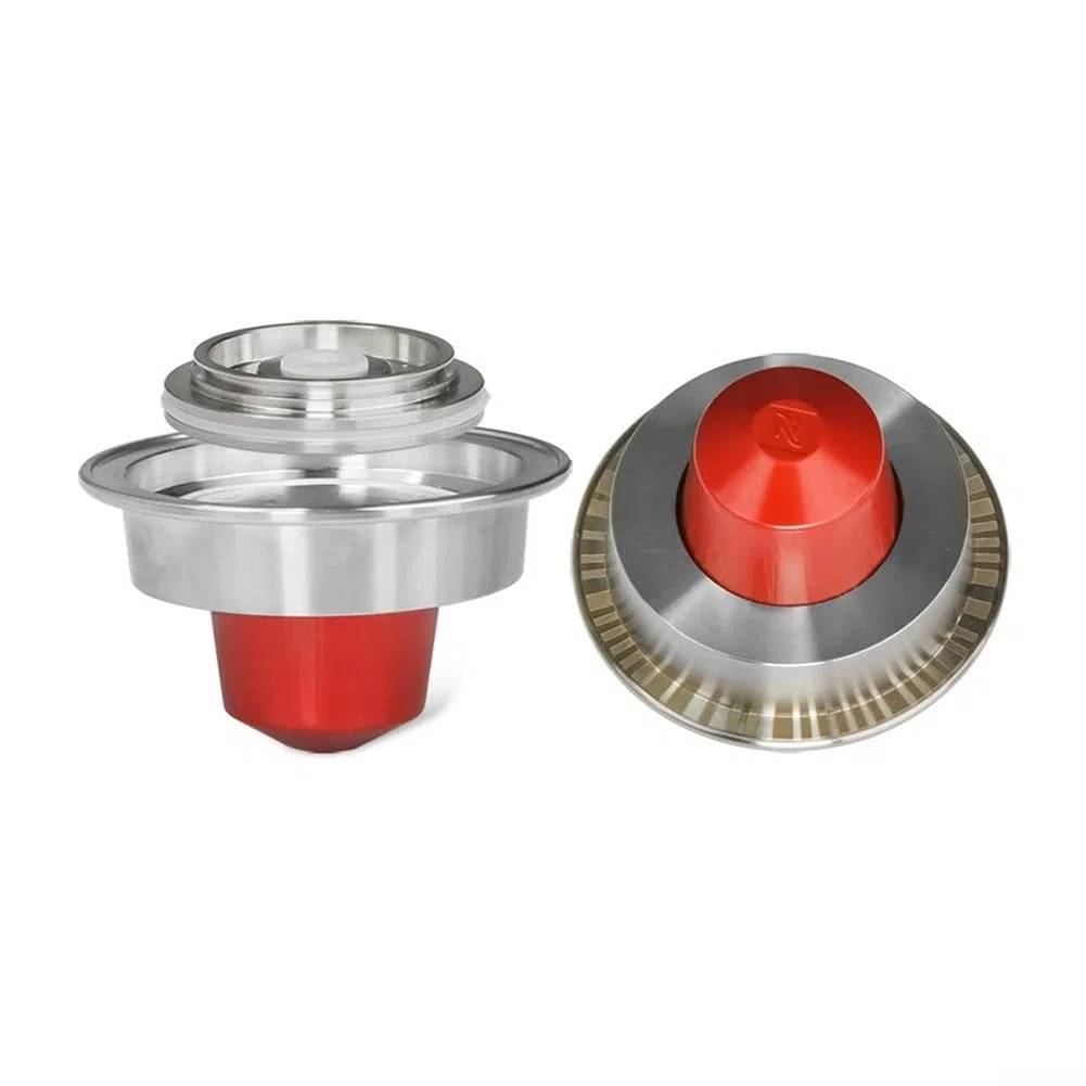 Adaptador de cápsula de café 2 en 1, convertidor de cápsulas grandes a pequeñas para máquinas domésticas, accesorio de soporte reutilizable resistente, fácil de instalar, diseño de ahorro