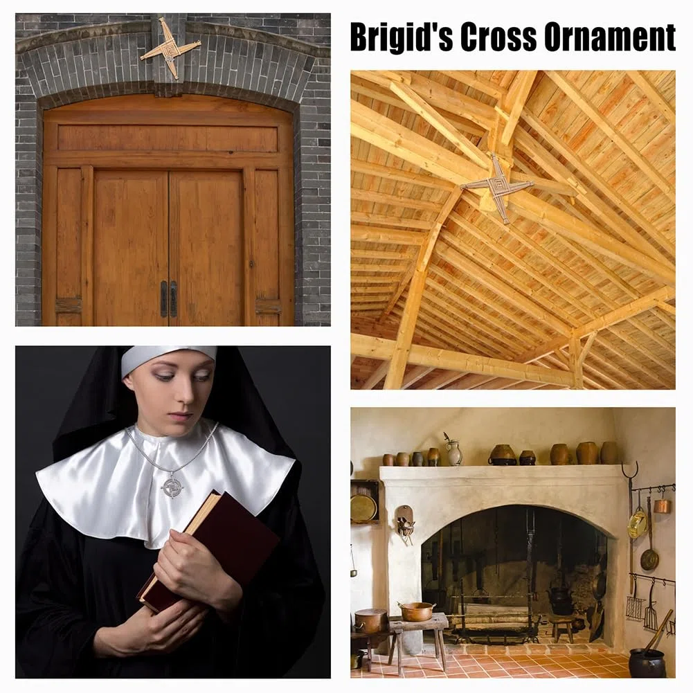 nbeads 3 Piezas 2 Estilos Santa Brigida Cruces Acero Inoxidable Colgante Con Cruz Irlanda De Santa Bégida Irlanda Para Colgar En La Pared Cruces Para Bendiciones Irlandas Regalo