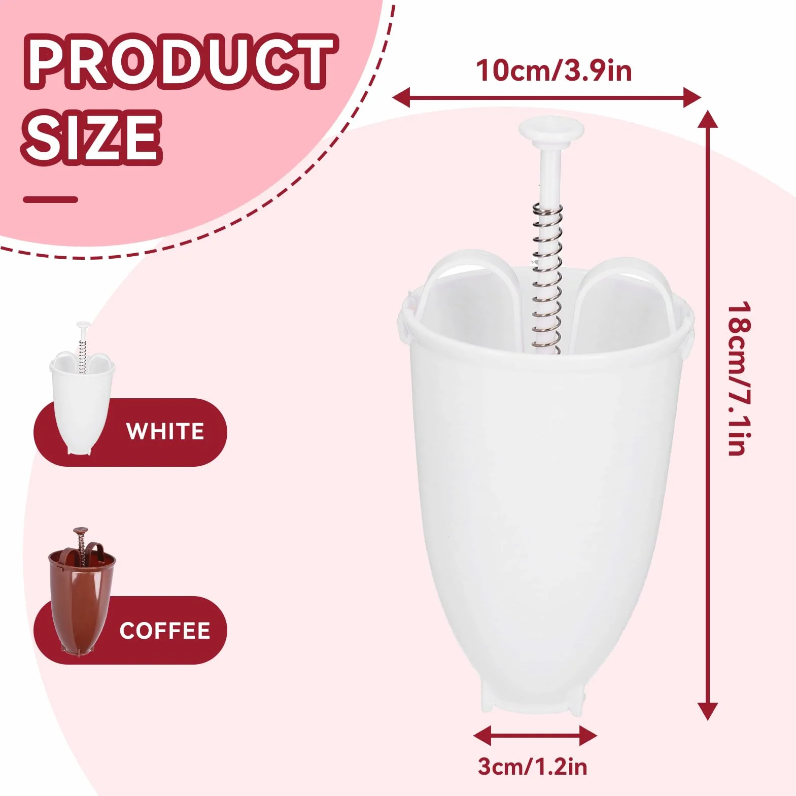 Máquina Para Hacer Rosquillas 2 Uds., Dispensador Manual De Masa Para Rosquillas, Máquina Para Rosquillas, Molde, Herramienta Rosquillera Para Hornear Diy Para Hornear En La Cocina(White)