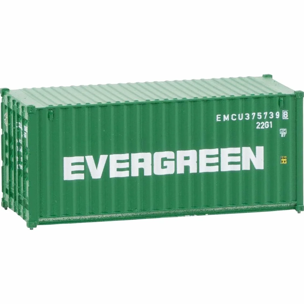 FALLER 182004-20' Container Evergreen - Pista: H0, TT, N - Piezas Decorativas para Modelos de ferrocarriles