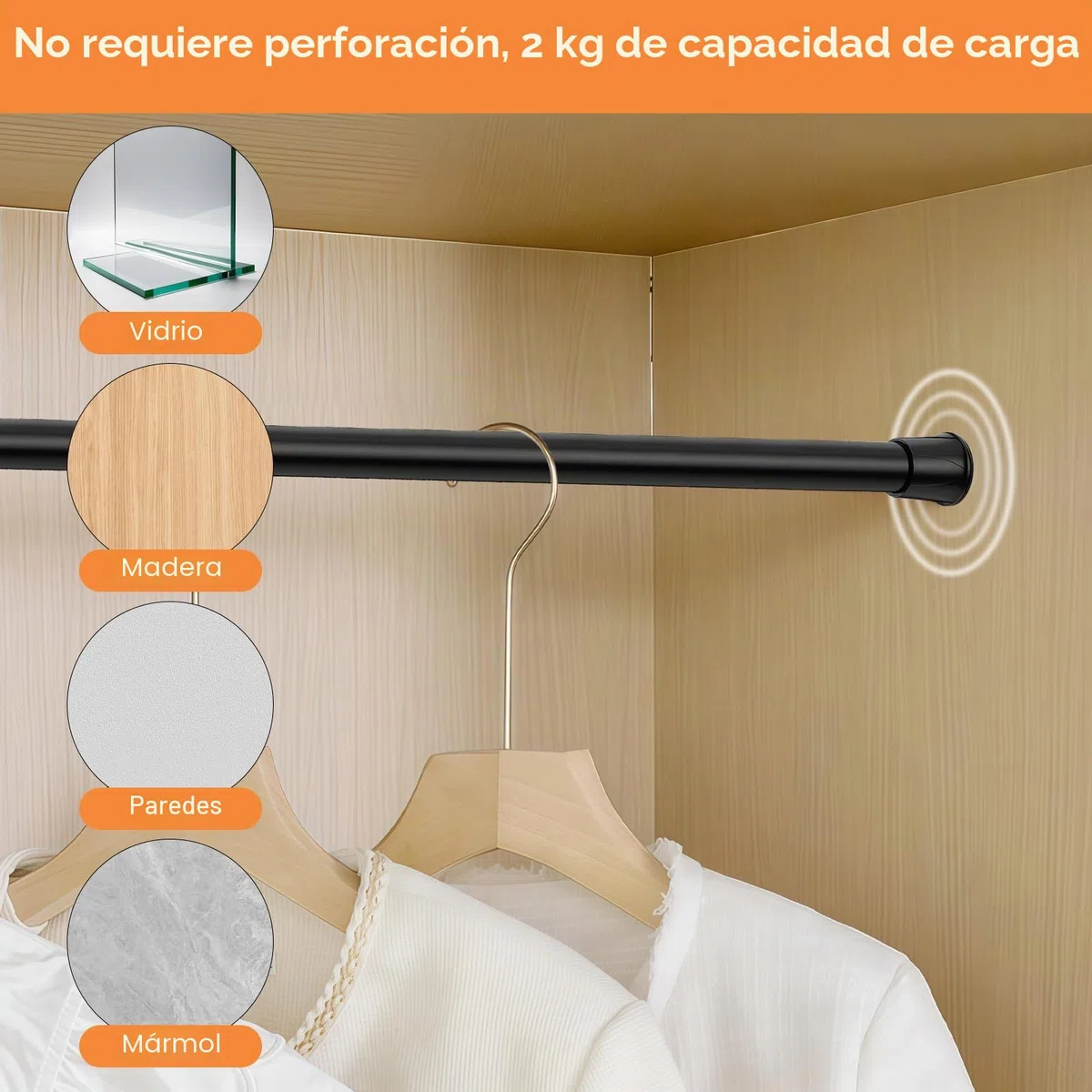 2 Piezas Barra de Tensión Telescópica 40-70 cm, Barra Cortinas Extensible, Barras Extensibles para Cortinas, Barras de Cortina de Tensión Pequeñas, para Cocina Baño Armario y Ventana (Negro)