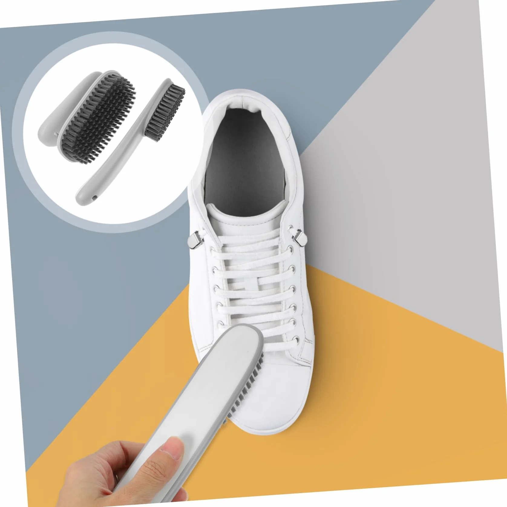 Hemobllo Cepillo Adecuado para Limpieza Delicada de Limpieza Doméstico Cerdas Suaves de Nylon y Mango Ergonómico de Abs para Lavado de Ropa y Zapatos en Bañeras y Prendas