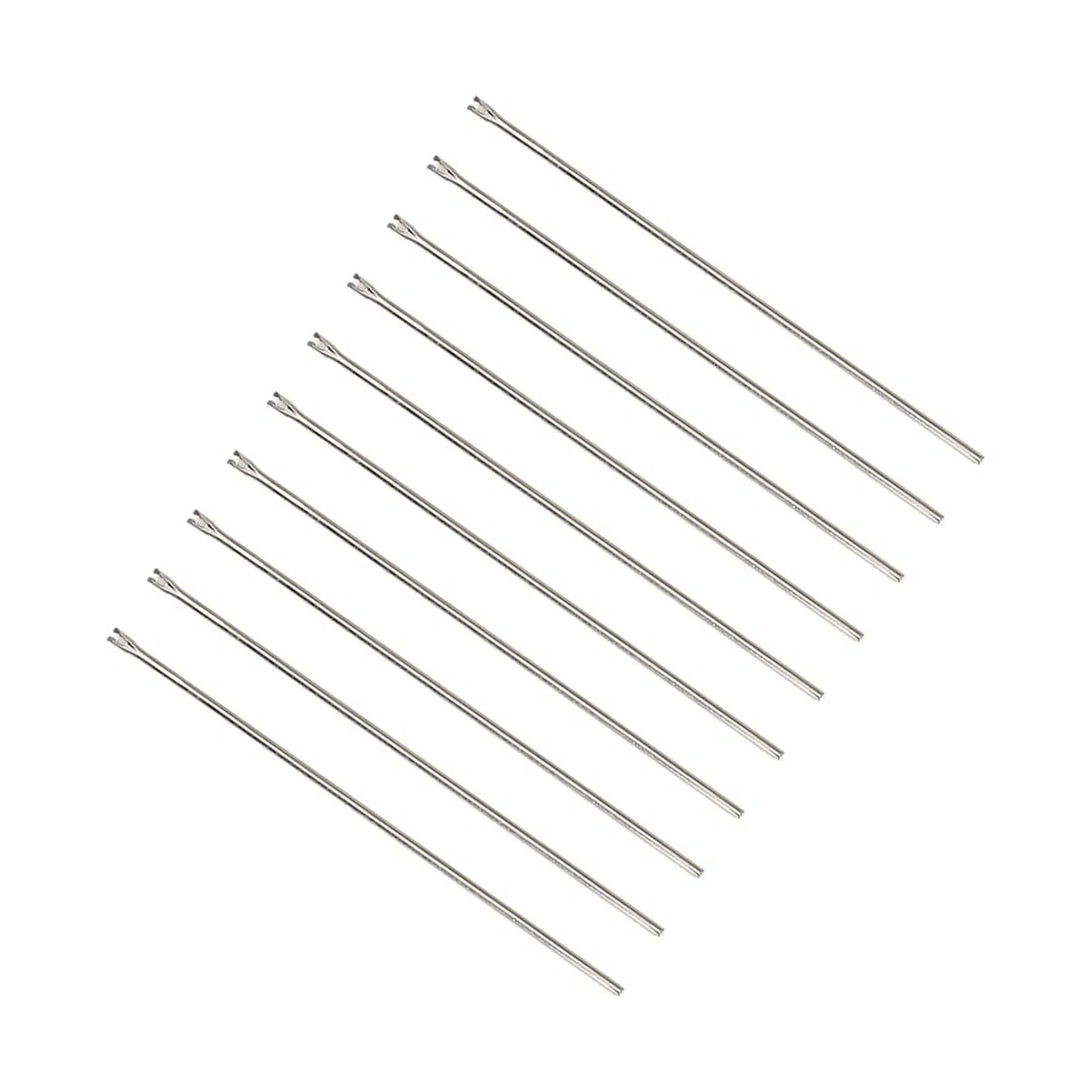 Generic 10 Agujas de Acero Inoxidable para Enraizar el Pelo de Muñeca, Herramienta de Repuesto para Hacer Pelucas, Aguja para Pelo de Muñeca (0,8 mm)
