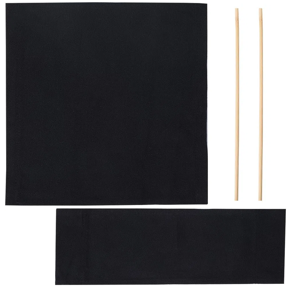 GORGECRAFT Funda de Asiento para Silla de Maquillador de Tamaño Pequeño 1 Juego Fundas para Silla de Director Tela de Repuesto Color Negro Portátil Informal para Cine En Casa Sillas Plegables de Lona