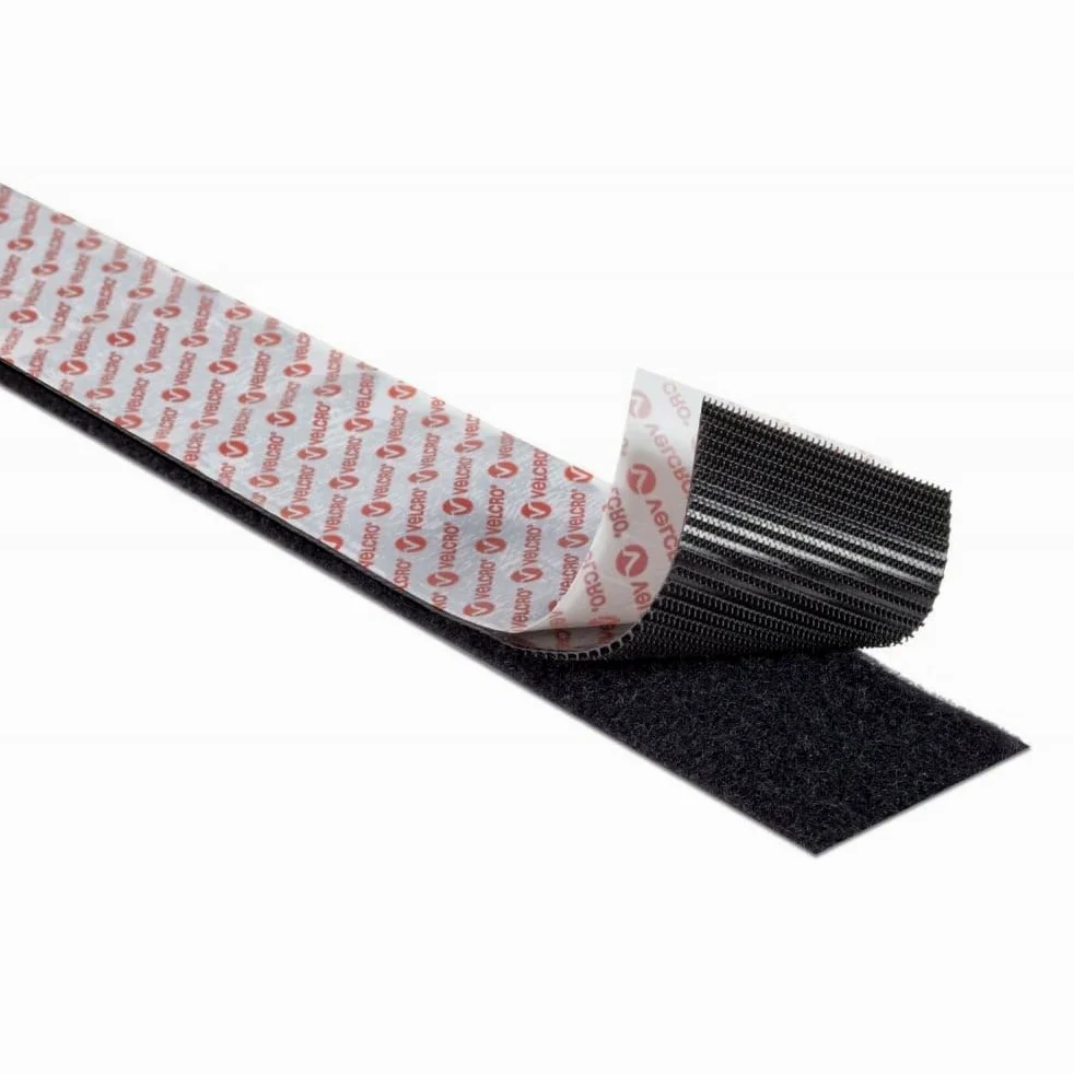 Velcro Cinta adhesiva de velcro de alta resistencia industrial para PS51/PS52 de 2 pulgadas de ancho (negro, 2 pulgadas – 1.1 yardas)
