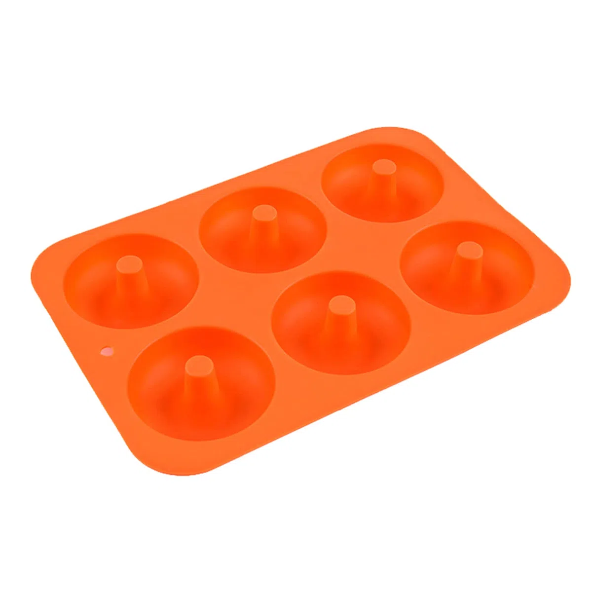 EQLEF Bandeja para Hornear buñuelos, 6 Rejillas Molde para Hornear a Base de Silicona Uso para Hacer bizcochos para Galletas Buñuelos bizcochos Muffins de Chocolate (6 Rejillas)