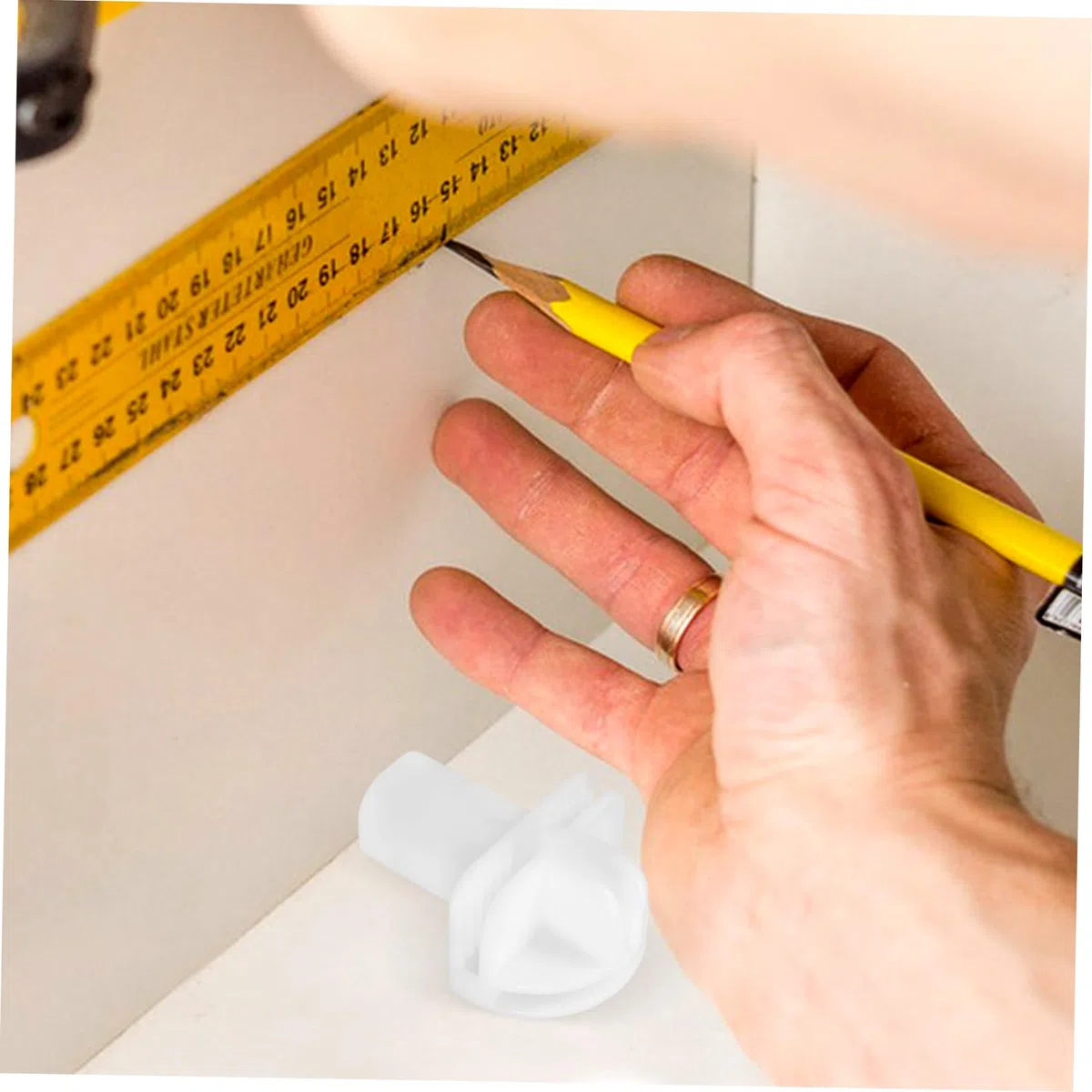 BESTOYARD Conectores Fácil Instalación y Ensamblaje de Plástico Blanco 8 Piezas para Estanterías Modulares de Alambre para Armarios y Almacenamiento