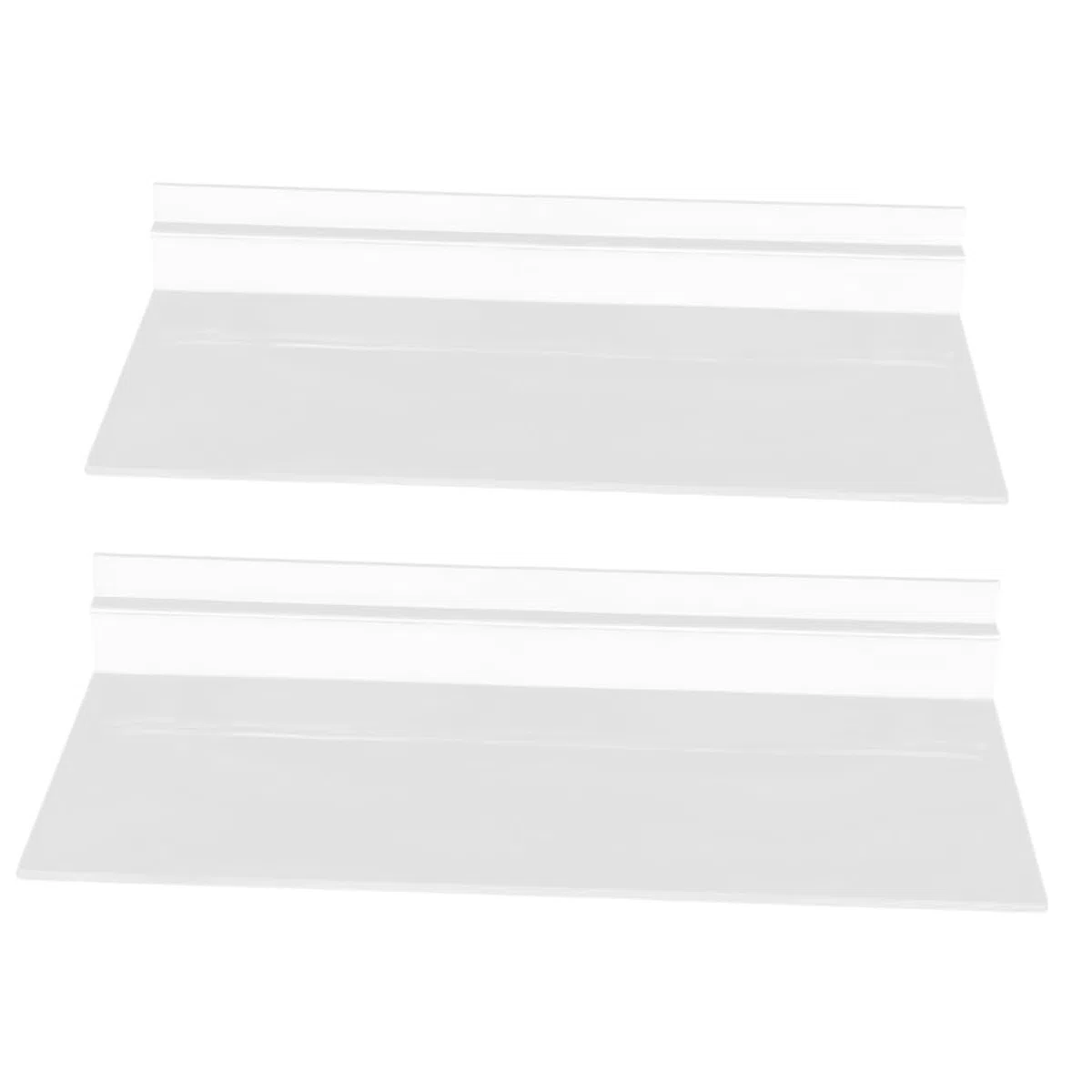 LABRIMP Estantes Colgantes Transparentes para Zapatos, Exhibidor de Pared Pequeño de Plástico, Accesorios para Paneles de Listones, 2 Piezas, Adecuado para Tiendas y Organización