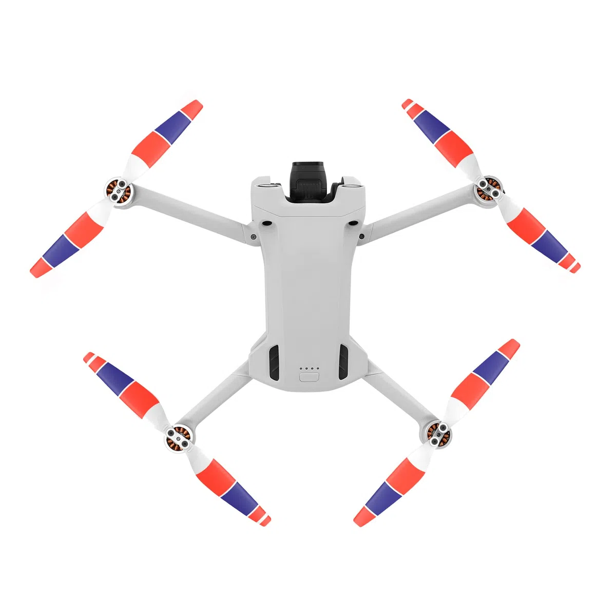 4 pares 6030F Hélices para DJI Mini 4 Pro/Mini 3 Pro Propellers Cuchillas Bajo Ruido 8 PCS (Azul-Blanco-Rojo)