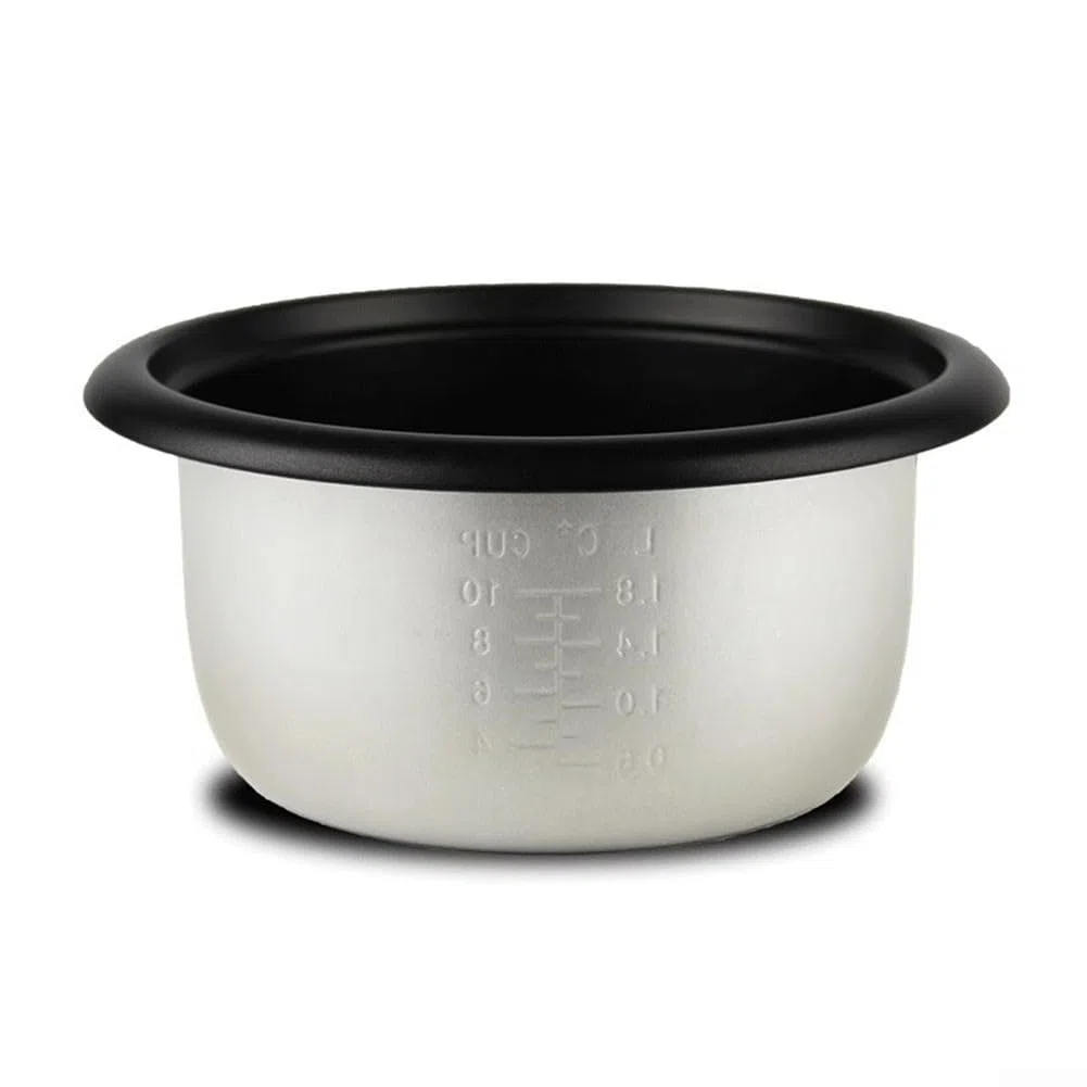 Olla interior de repuesto para olla arrocera eléctrica, recipiente de cocina extraíble antiadherente de aleación de aluminio, accesorio de cocina portátil (1,5 L)