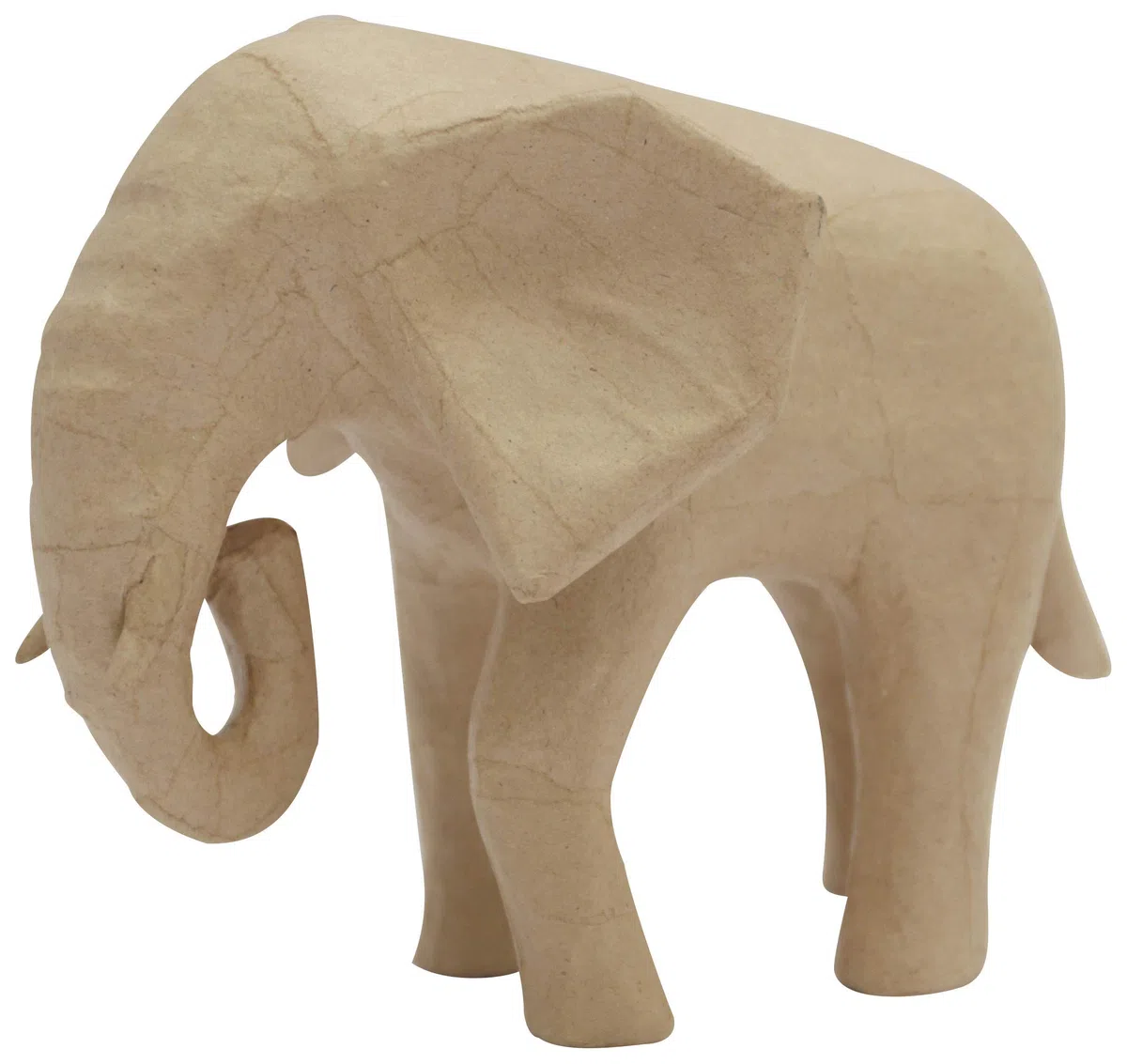 Clairefontaine ES Décopatch SA213C - Un soporte de papel marrón maché 18,5x12,5x15,5 cm, elefante africano