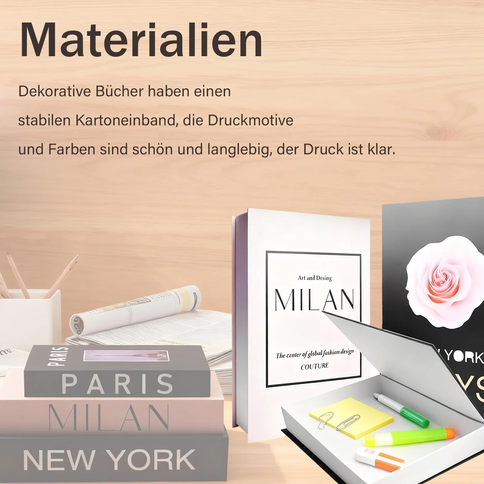3 Piezas Libros Decorativos, Juego de Libros de Decoración Moderno, Caja Decorativa, Libro Falsos, Juego de Libro Decorativos, Apilados Falsos, para Mesa de Centro, Estanterías, Modelo B