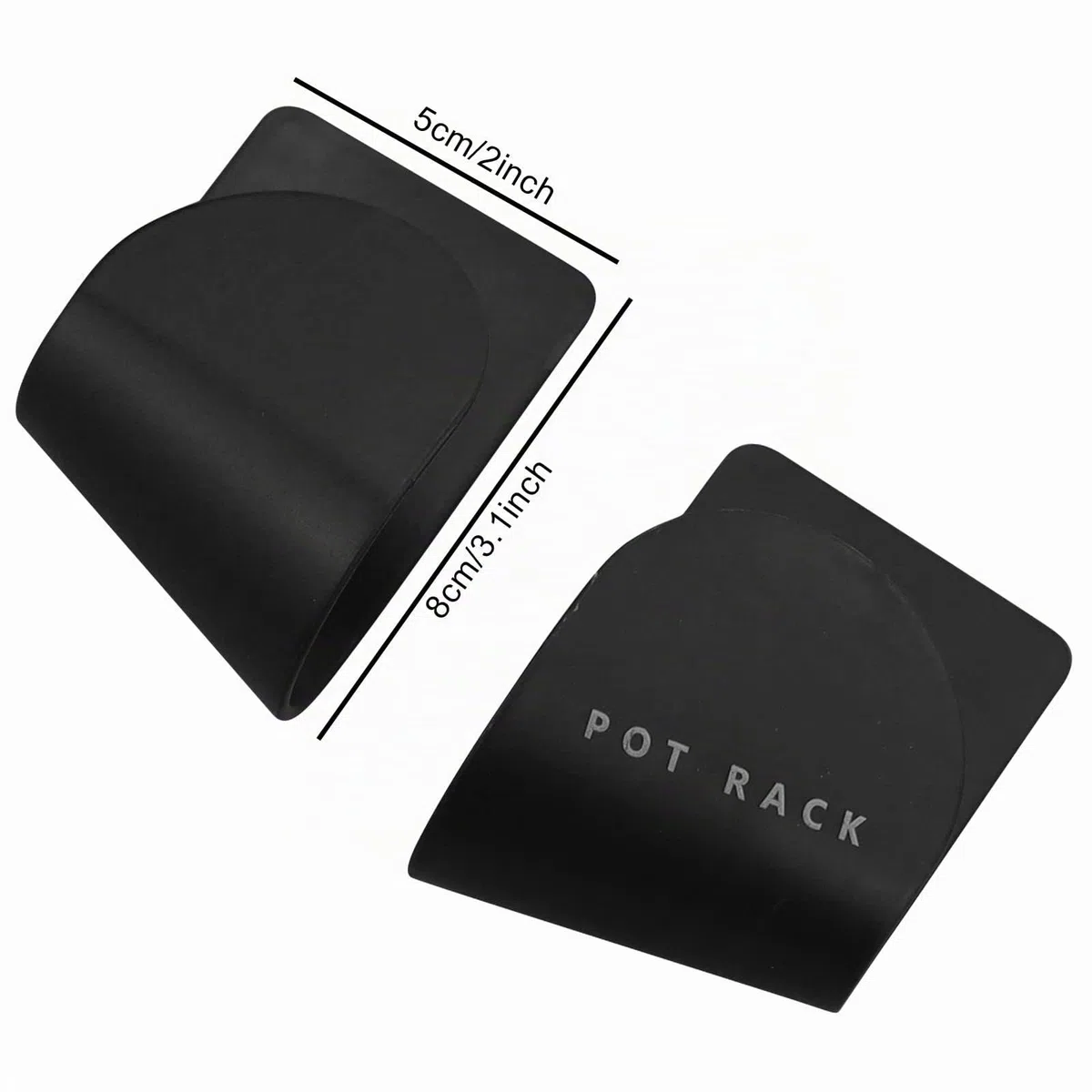 Organizador de tapa de olla ajustable, organizador de puerta de cocina (5 pares), soporte de tapa de olla para cocina, organizadores de tapa de olla dentro de la puerta del gabinete, juego de 5 pares