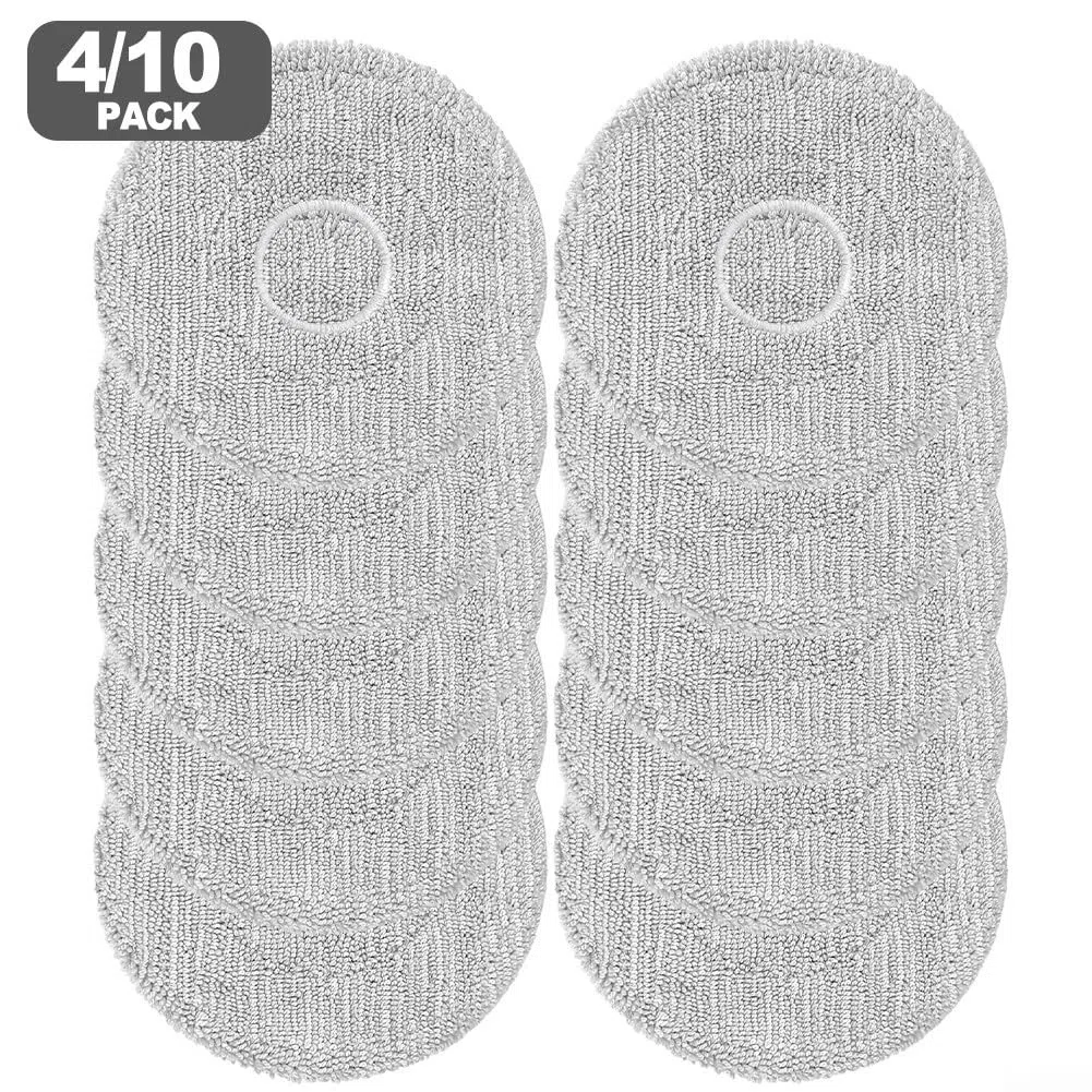 Paño de microfibra para Xiaomi Robot Vacuum S40 Pro y Ov71gl, almohadillas de limpieza lavables, fácil instalación, 10 piezas (paquete de 10)