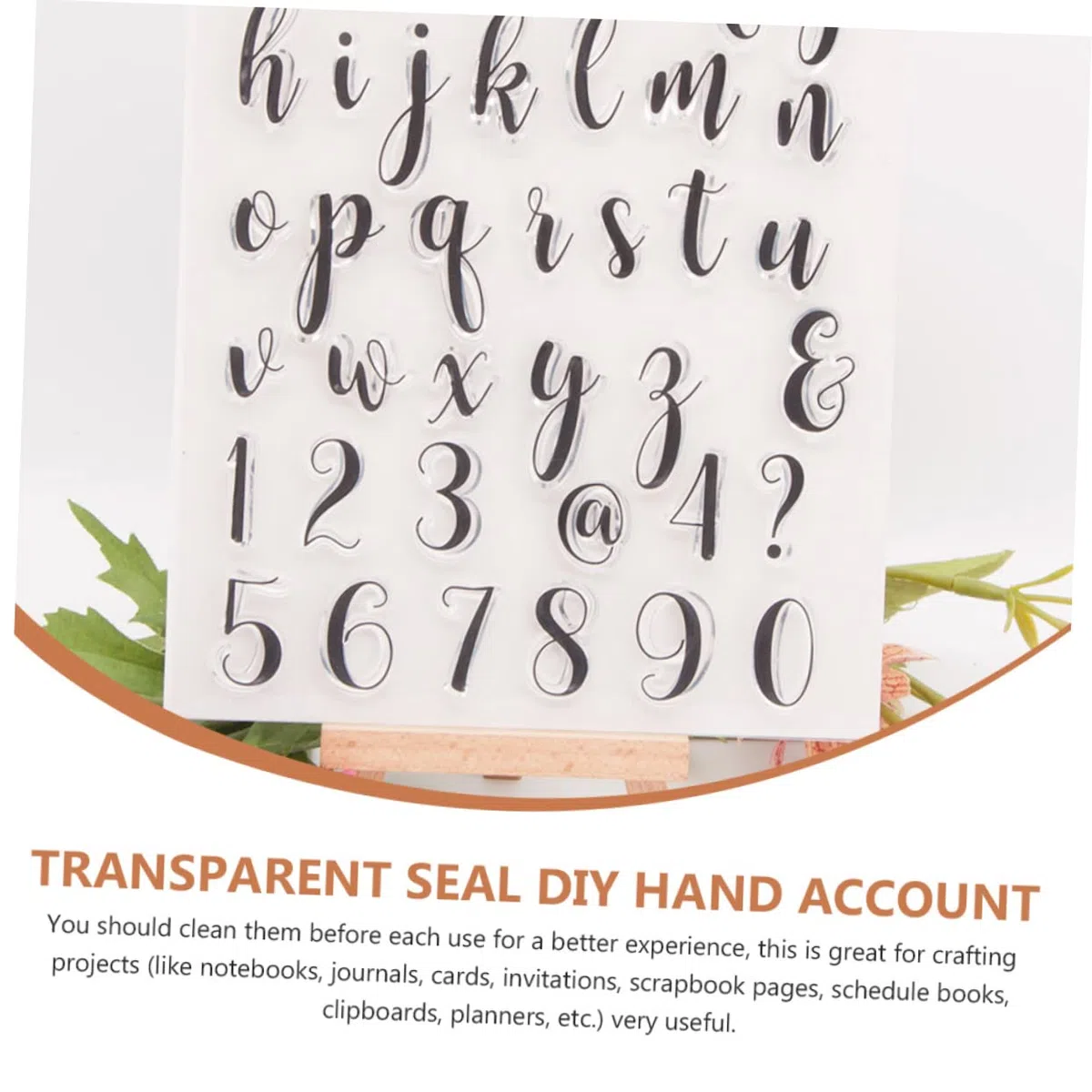 Sellos Transparentes Para Scrapbooking y Diario 2 Piezas, Material Silicona, Diseño Alfabeto, Para Manualidades Diy, Uso Creativo y Decoración Temporal