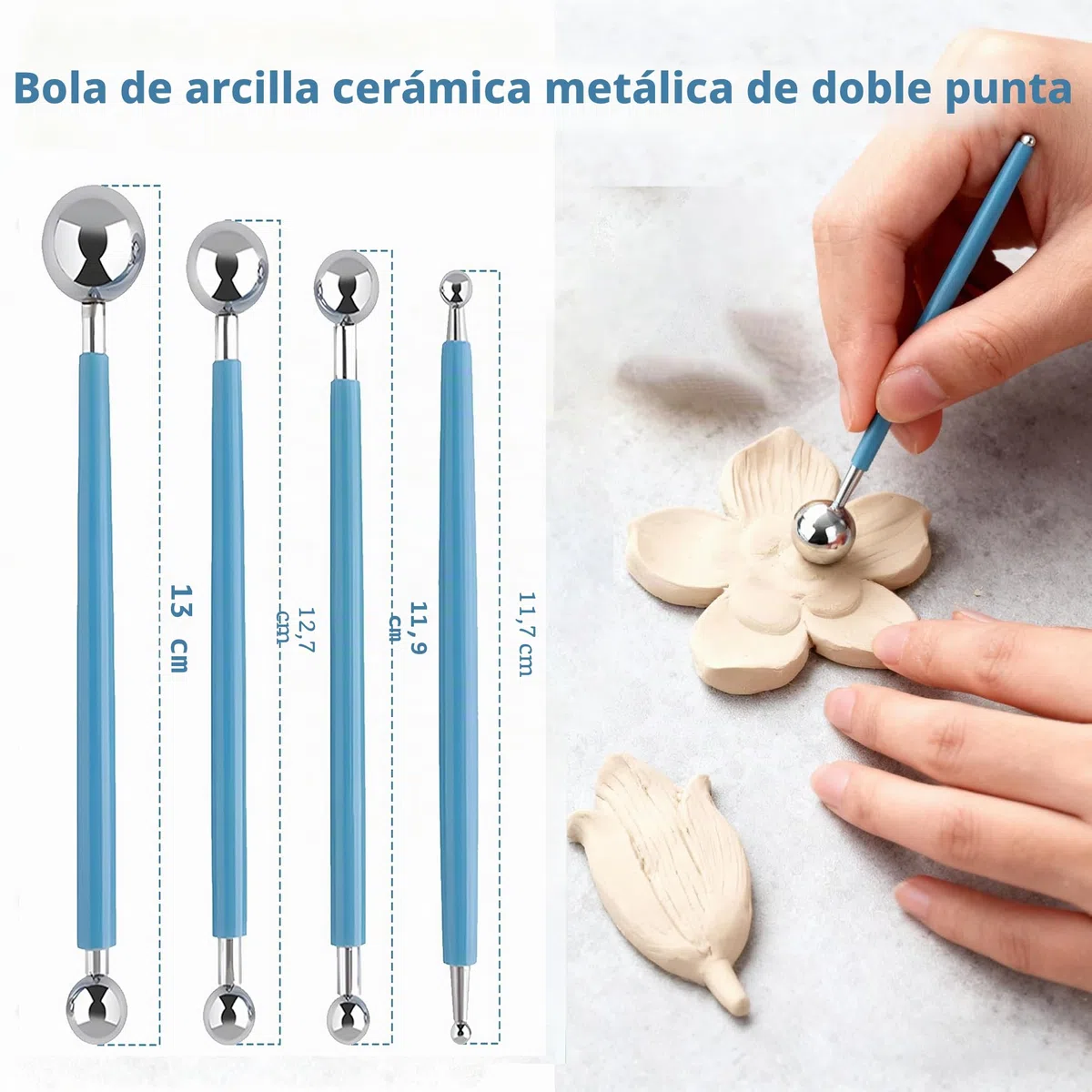 Kit de Herramientas para Escultura en Arcilla 25PCS – Herramientas de Modelado Profesional para Esculpir, Tallar y Crear Detalles en Arcilla