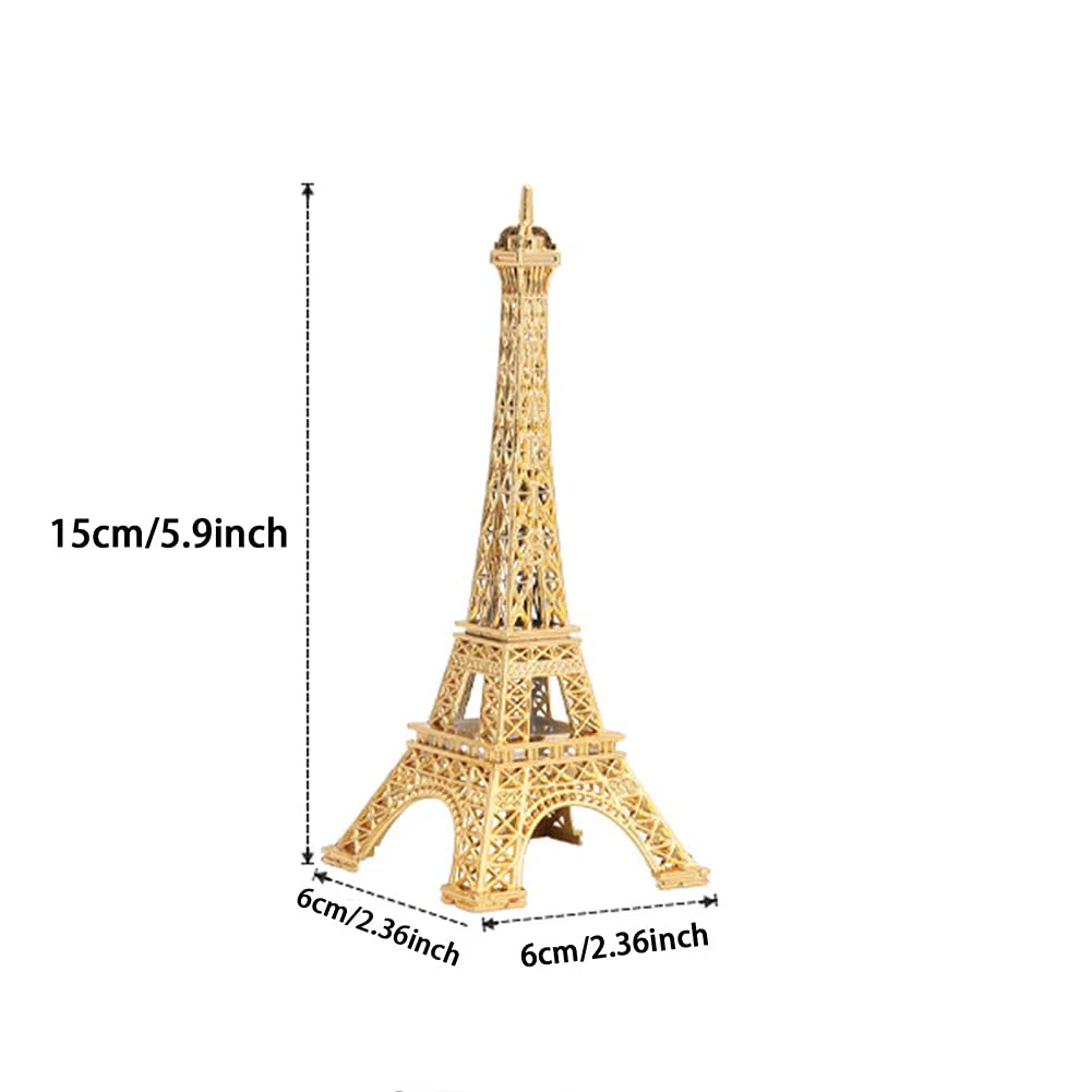 Estatua Coleccionable de la Torre Eiffel - Decoración de Fiesta y Pastel, Figura de Aleación, Soporte de Joyería, Artesanía Francesa