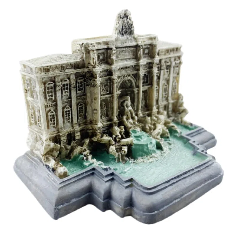 Fontana de Trevi, Roma, Italia, resina, artesanía, recuerdos, escritorio, coleccionable, adorno de mesa, edificios, decoración del hogar, accesorios de regalo