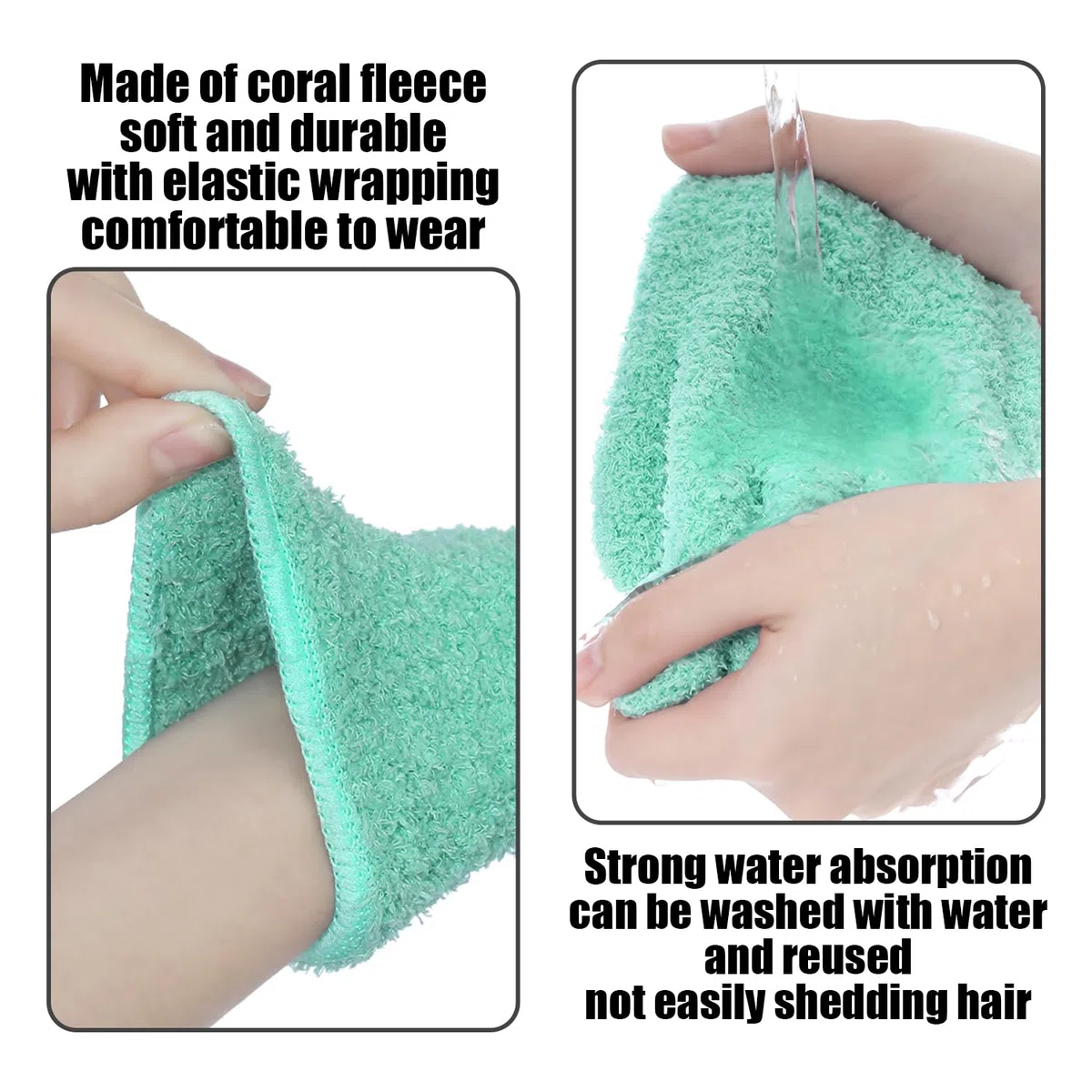 2 pares de guantes de eliminación de polvo de microfibra para limpieza de hogar, plantas absorbentes y reutilizables