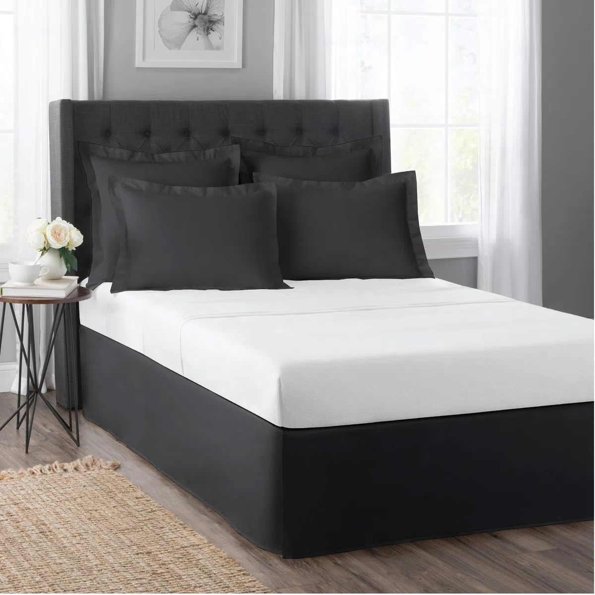 TodaysHome Basic Cotton Rich Tailored Sham with 2" Flange 2